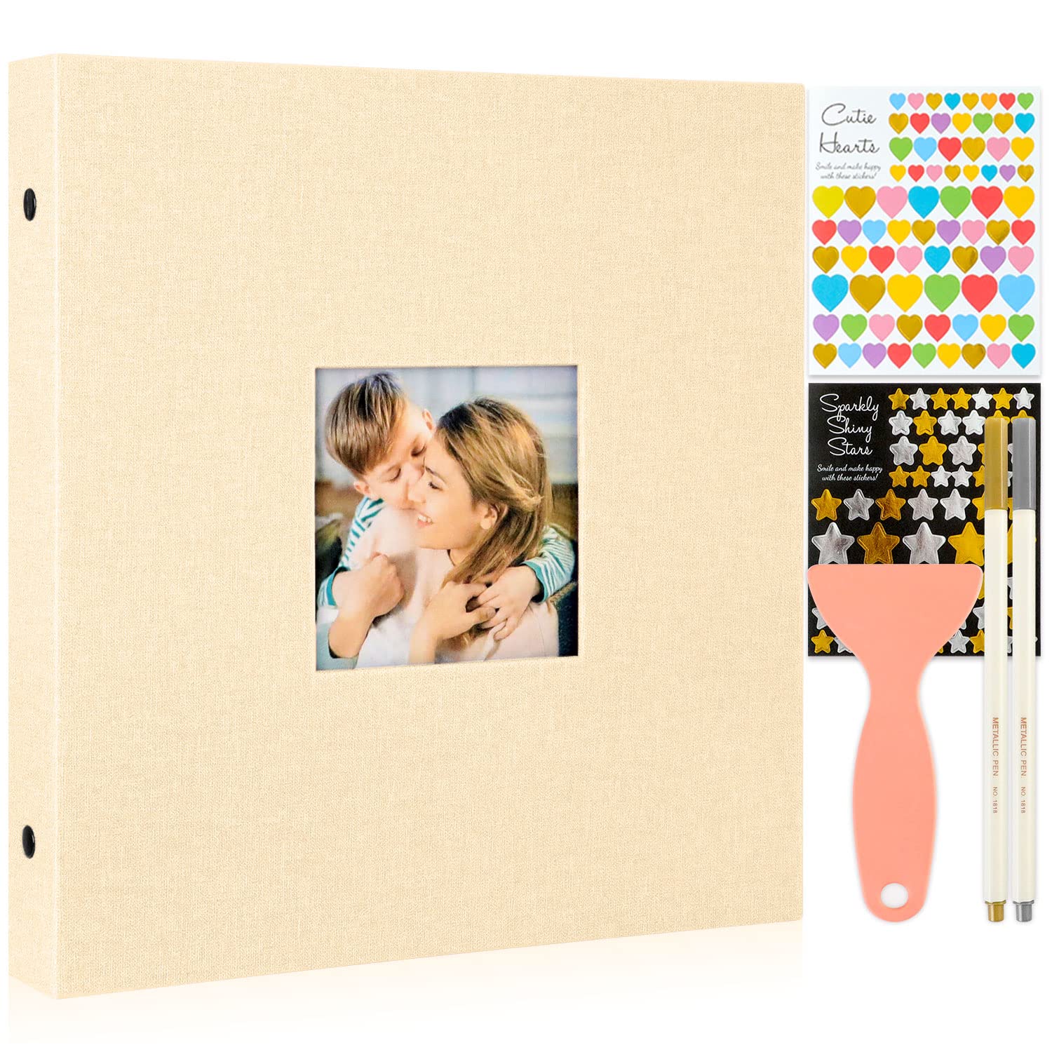Ywlake Photo Album Self Adhesive Stick Sticky Full Pages, Large
