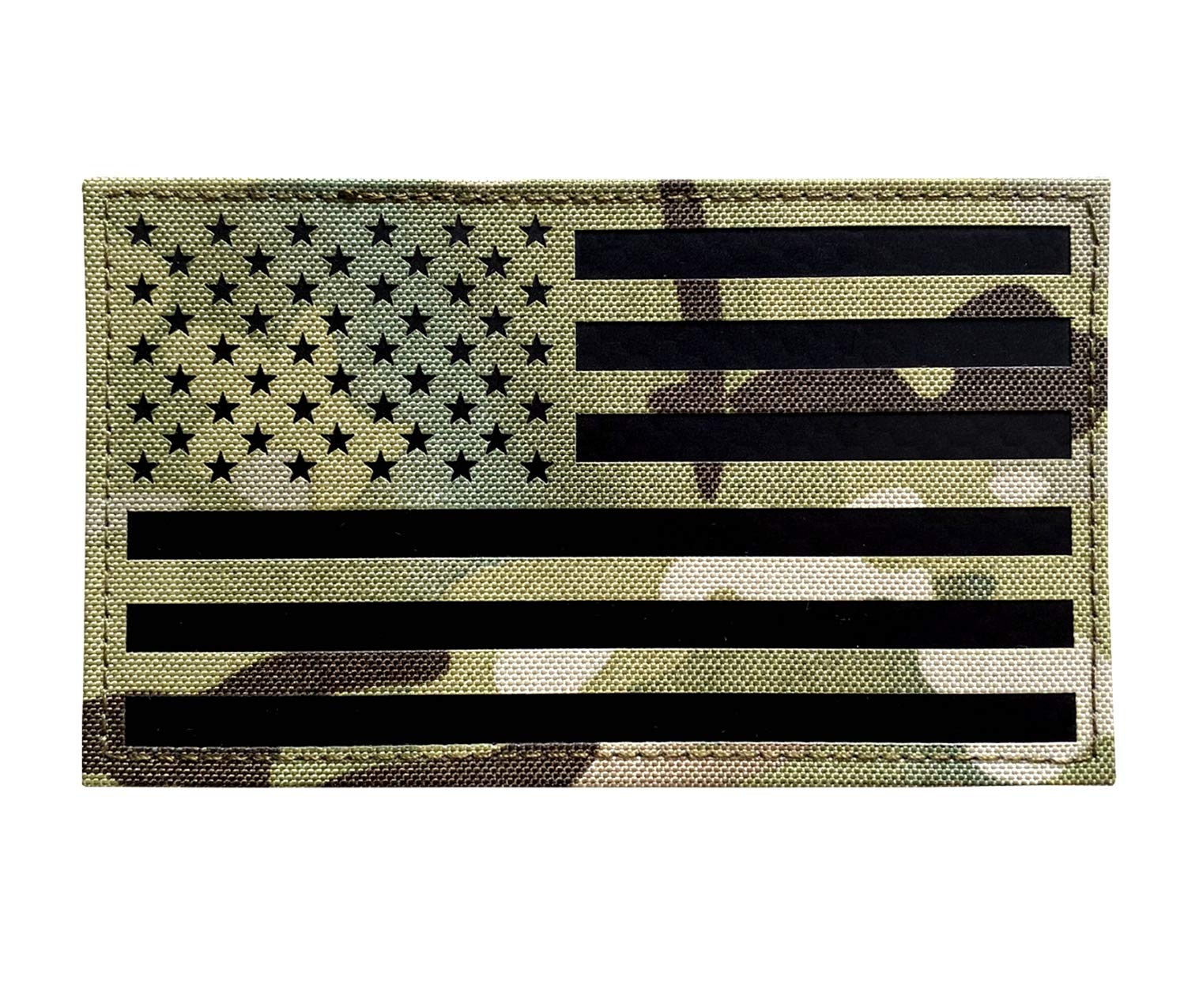 5x3 inch Large Infrared IR US USA American Flag Patch Tactical