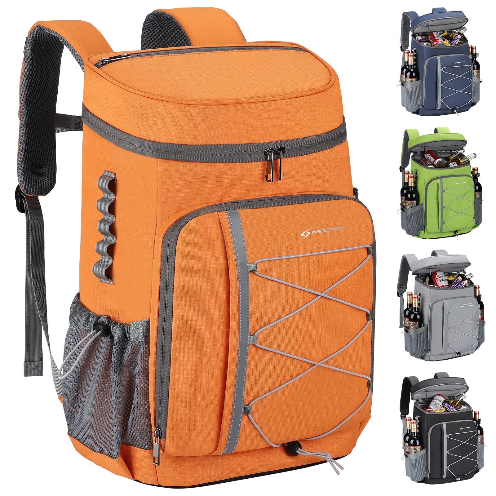 Maelstrom Cooler Backpack,35 Can Backpack Cooler Leakproof,Insulated Soft  Cooler Bag,Camping Cooler,Beach Cooler