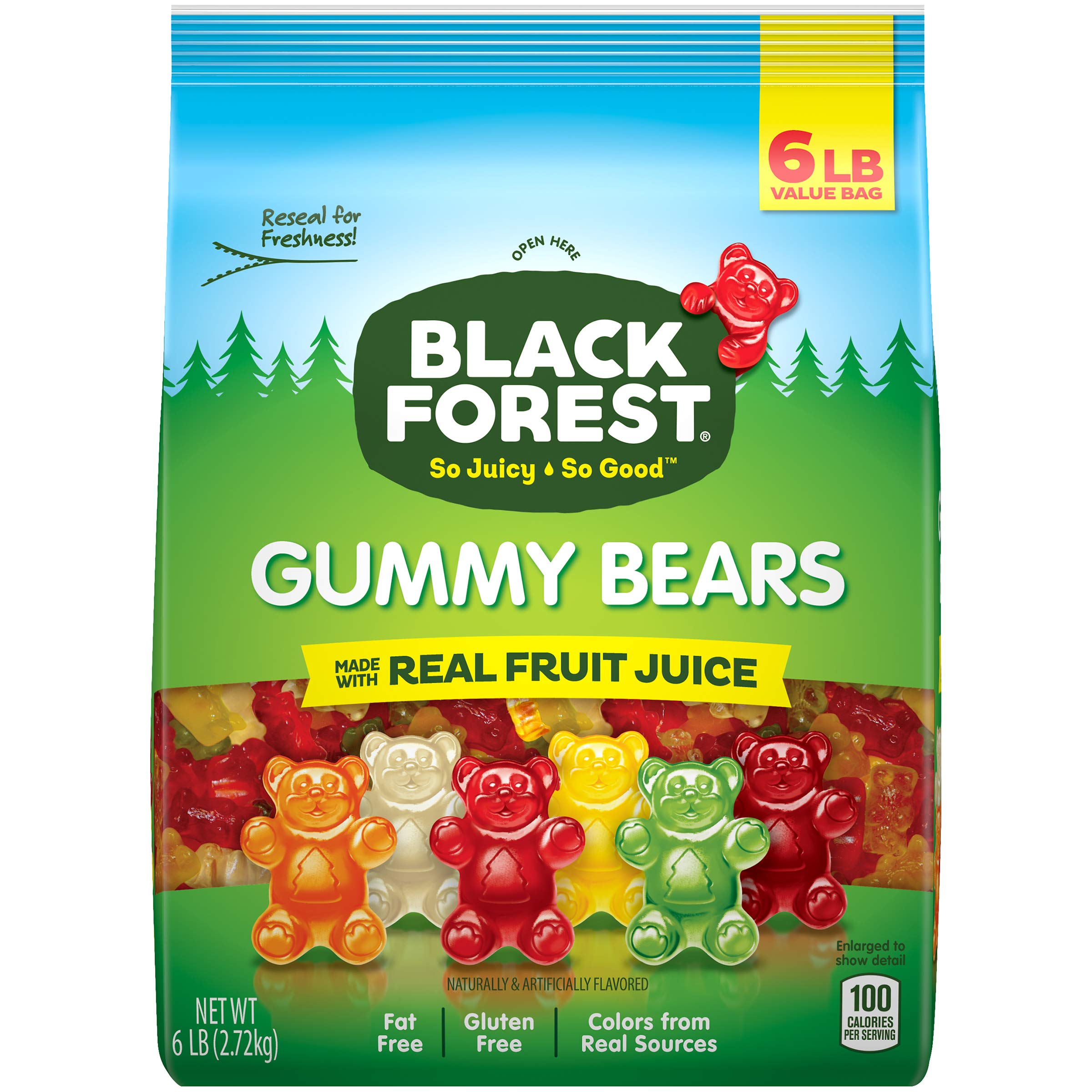 Black Forest Gummy Bears Candy, 6 Lb 6 Pound (Pack of 1) Bears