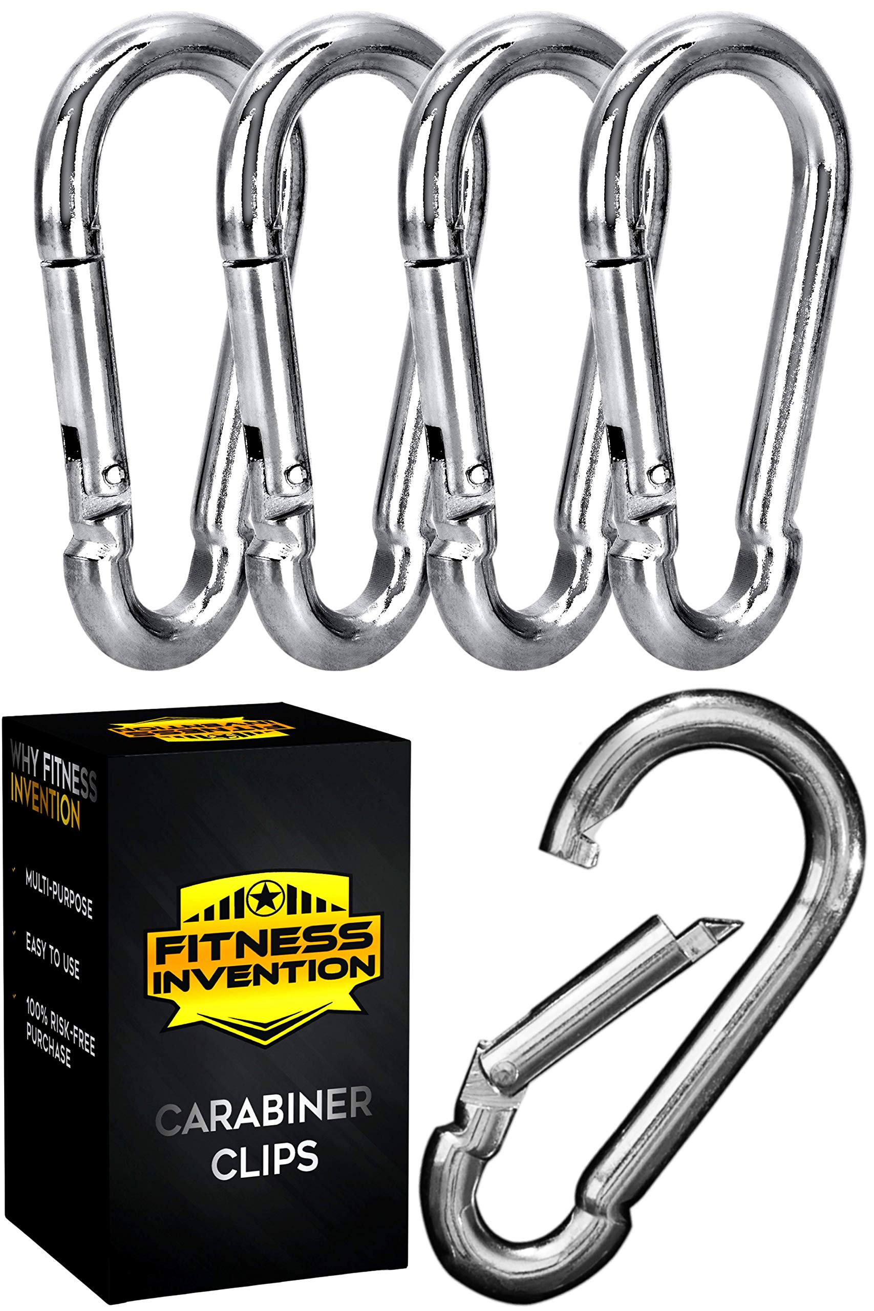 Carabiner Clip 5 Pack - Multipurpose Heavy Duty Carabiner - Snap