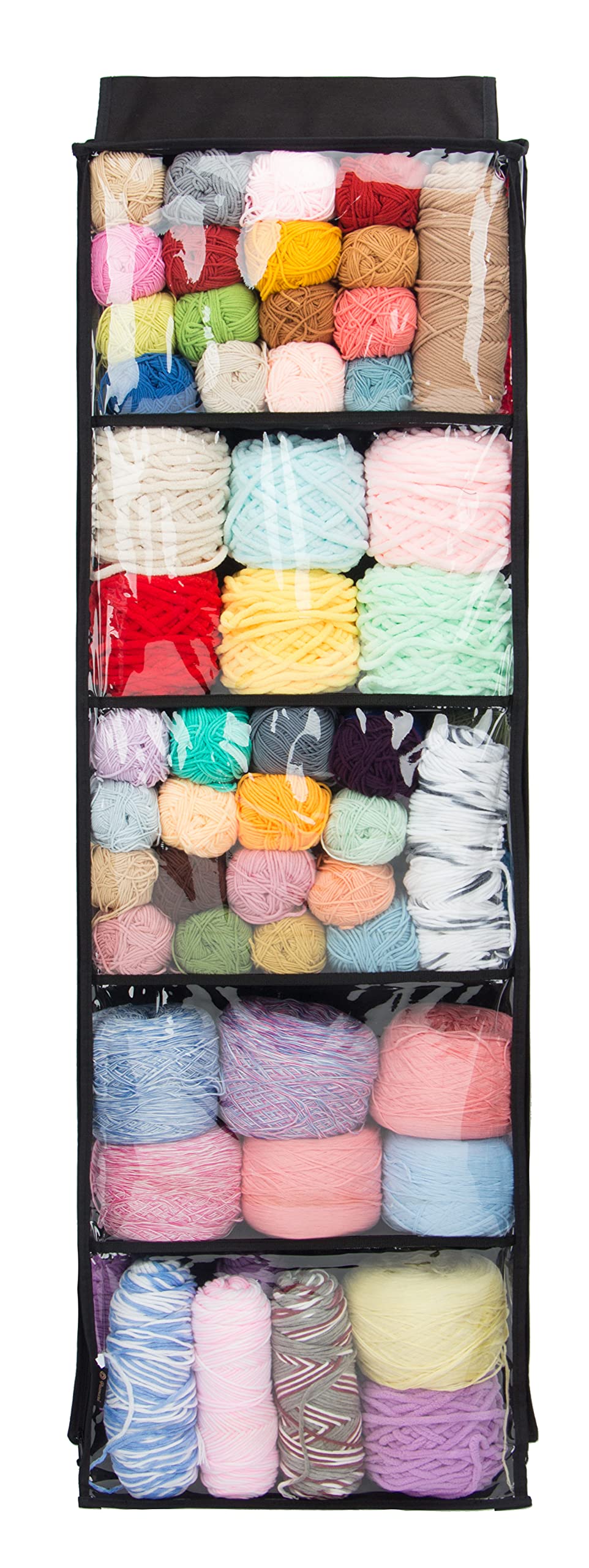 BLACK Yarn Storage Bag - Tote Yarn Bag, Durable Knitting and