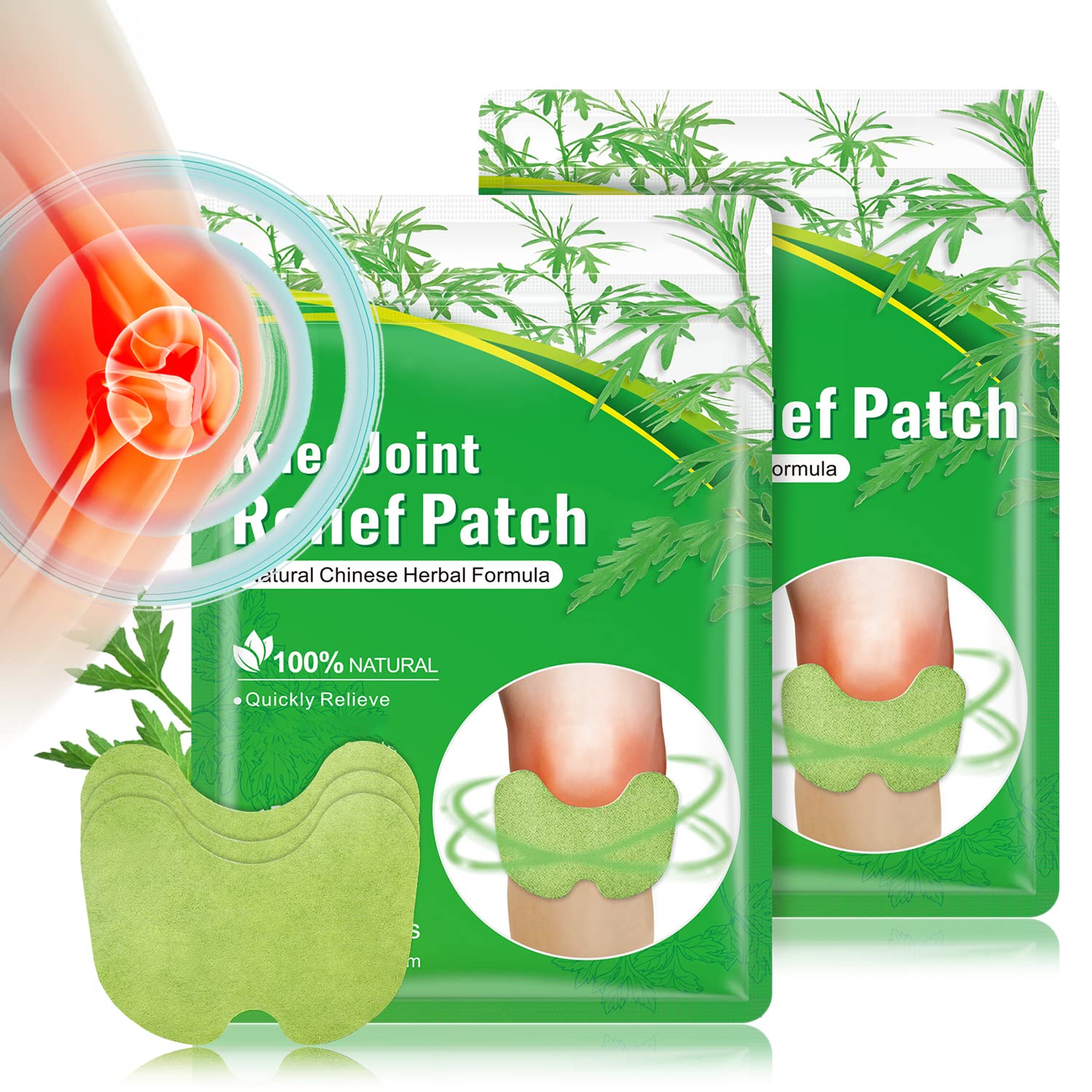24PCS Flexiknee Natural Knee Pain Patch, Knee Joint Pain Relief Patch USA  FAST