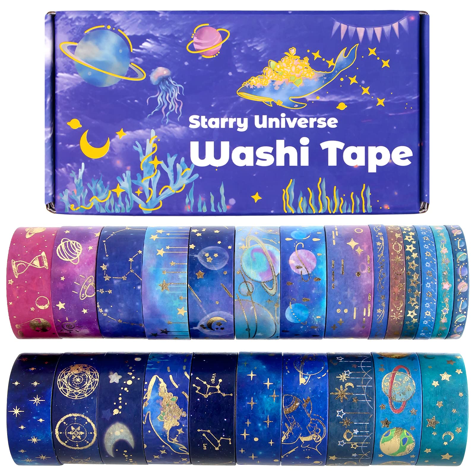 Powerlines Gold Foil Washi Tape – Unicorn Eclipse