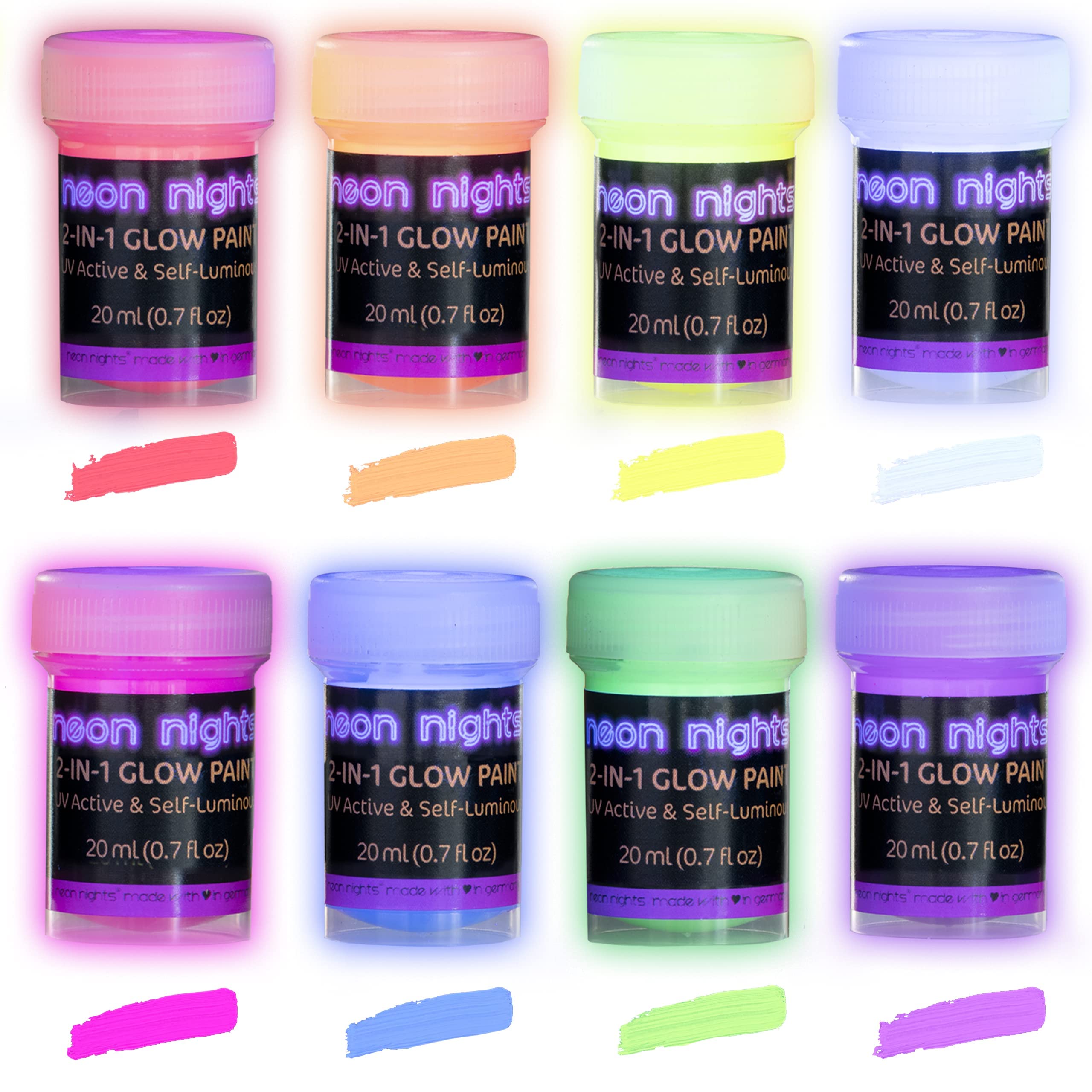 Dark Paint Set Neon Glow Paint – WingArt