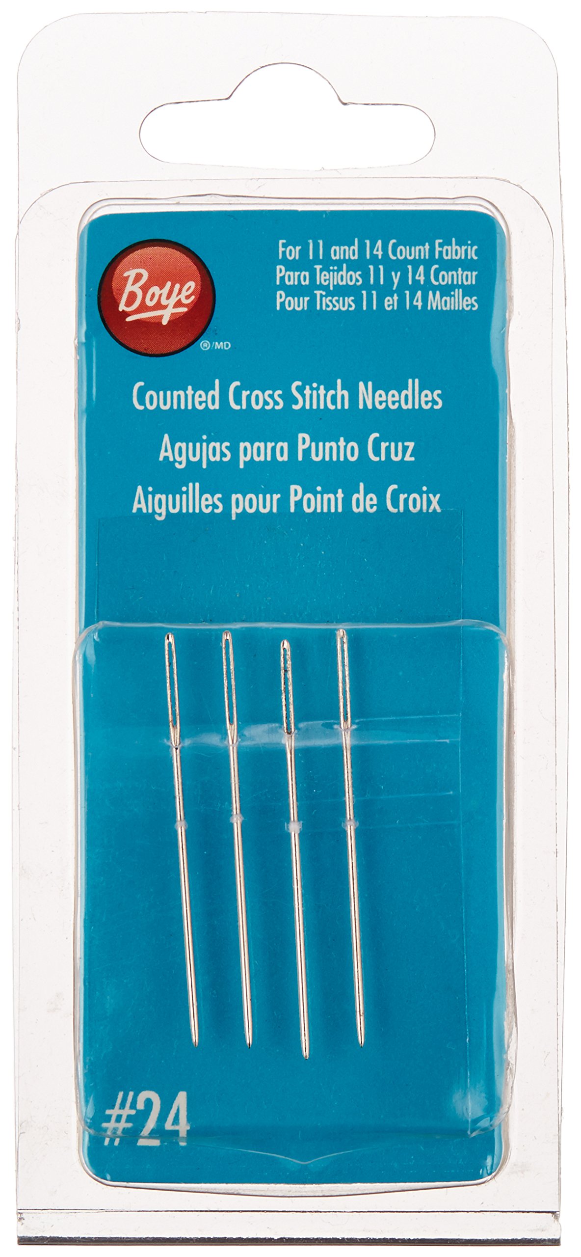 Wright Products Cross Stitch Hand Needles-Size 24 4/Pkg (3507503000M)