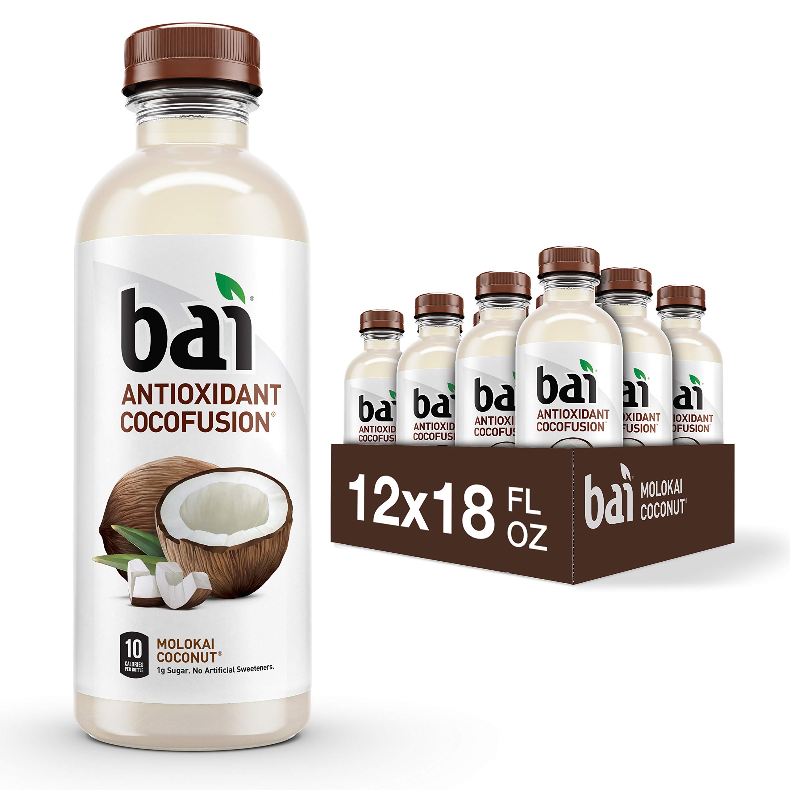 Bai Coconut Flavored Water, Molokai Coconut, Antioxidant Infused