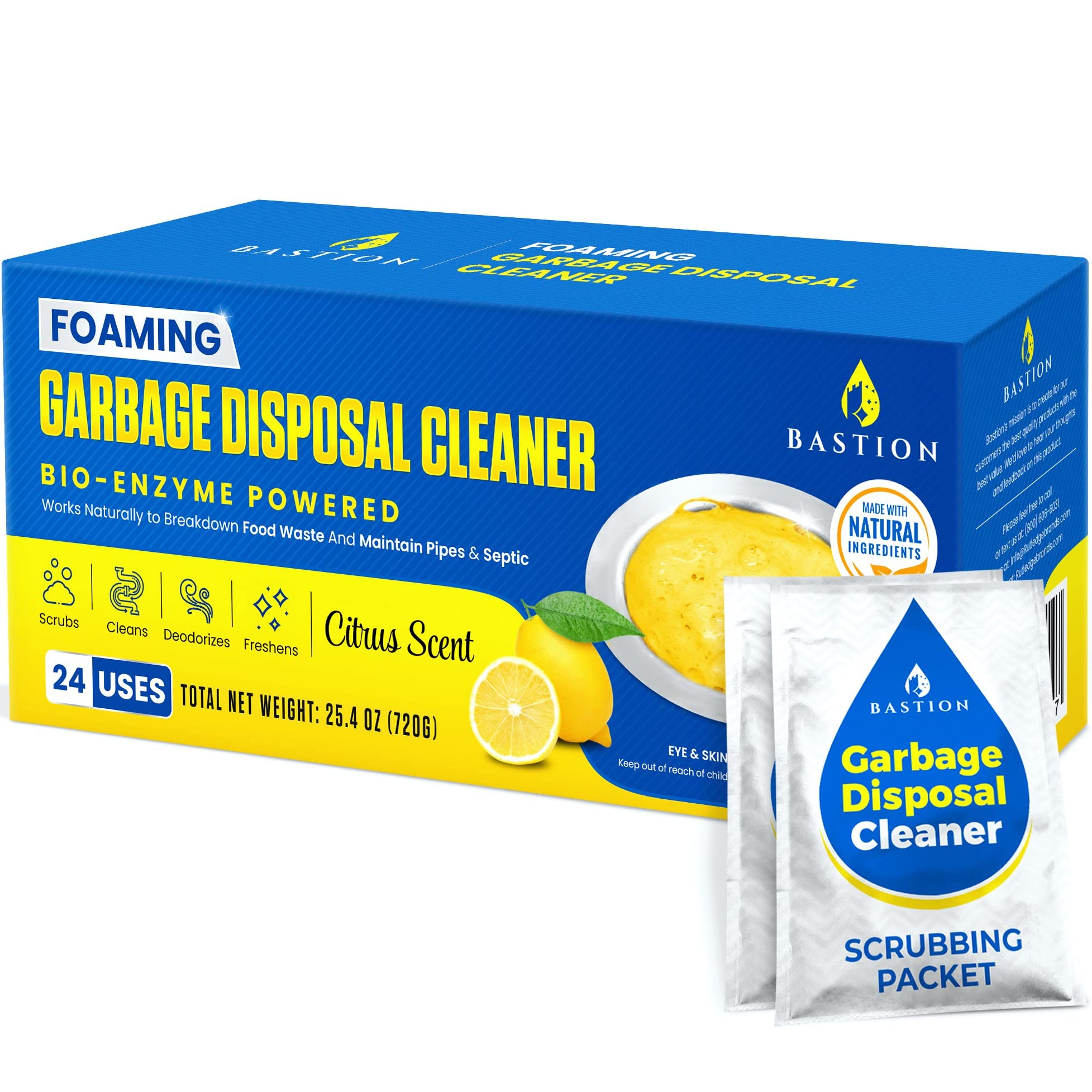 Garbage Disposal Cleaner and Deodorizer 24Count (6Month Supply