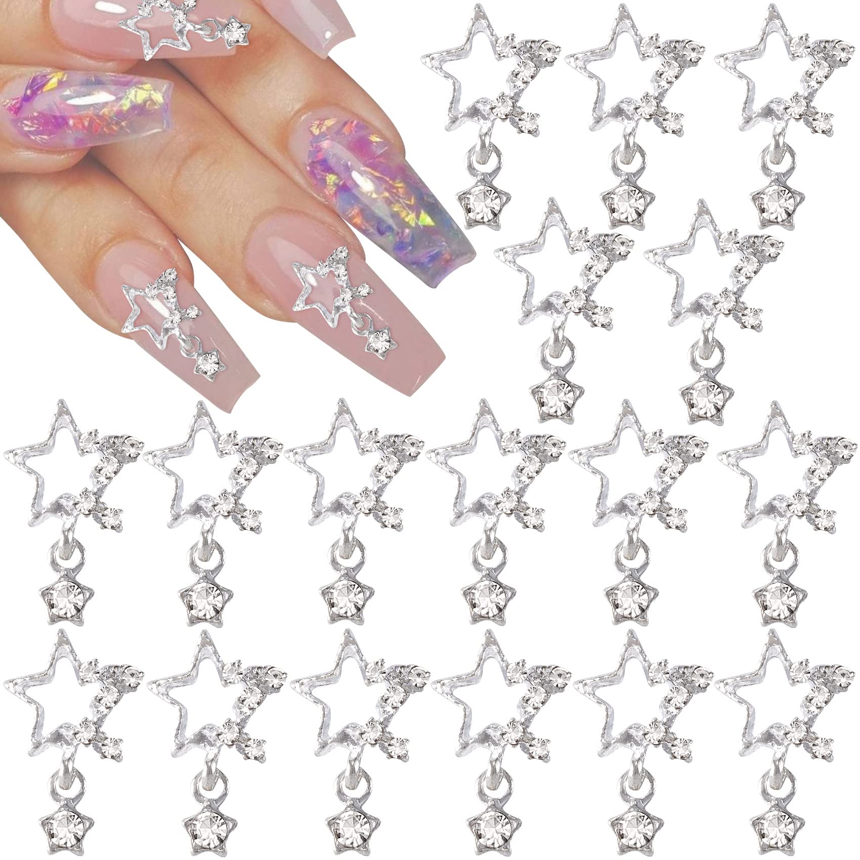 Nail Art Jewelry Exquisite DIY Lightweight Starfish Nail Rhinestone Jewelry  for Women 