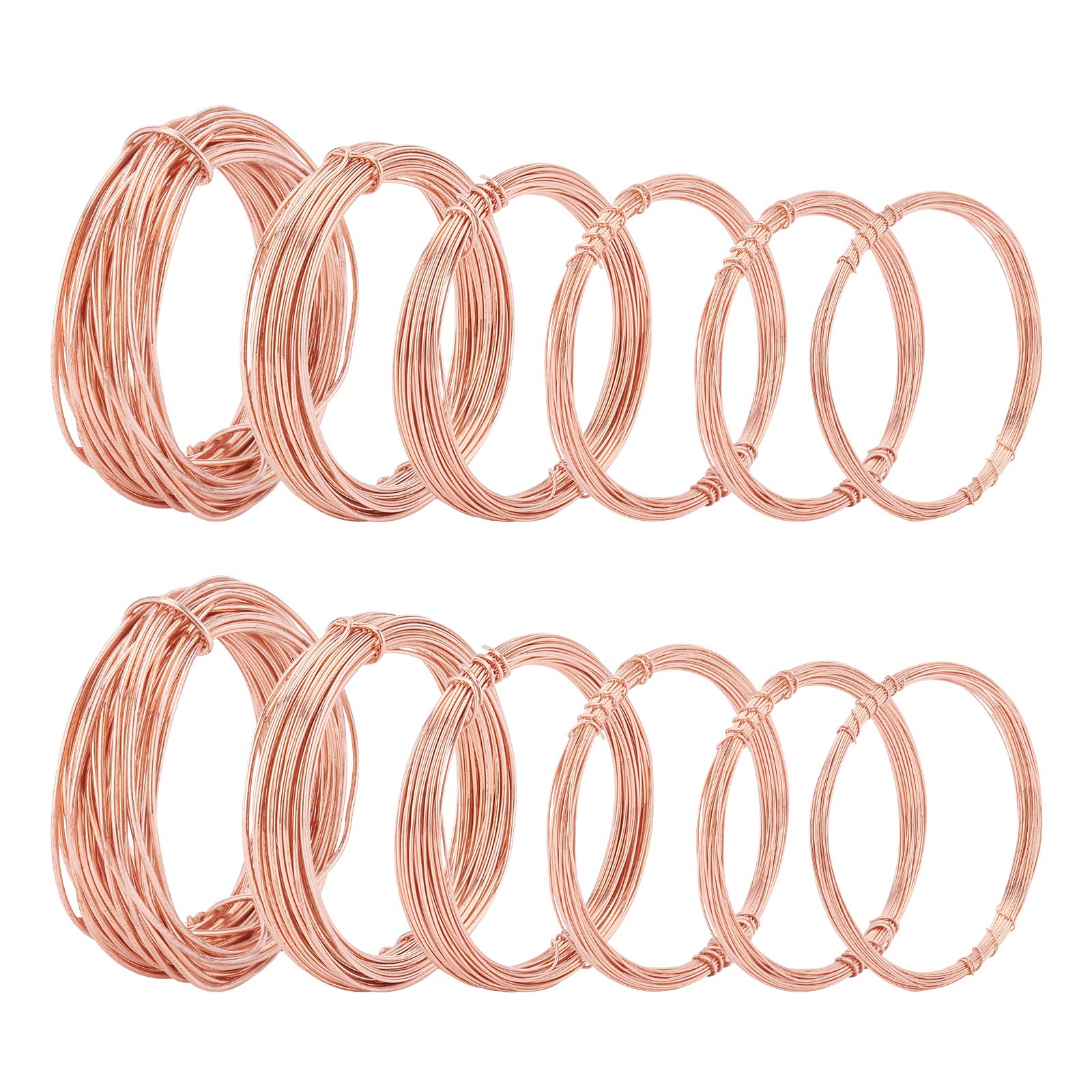 Solid Bare Copper Round Jewelry Wire for Jewelry Making, Craft