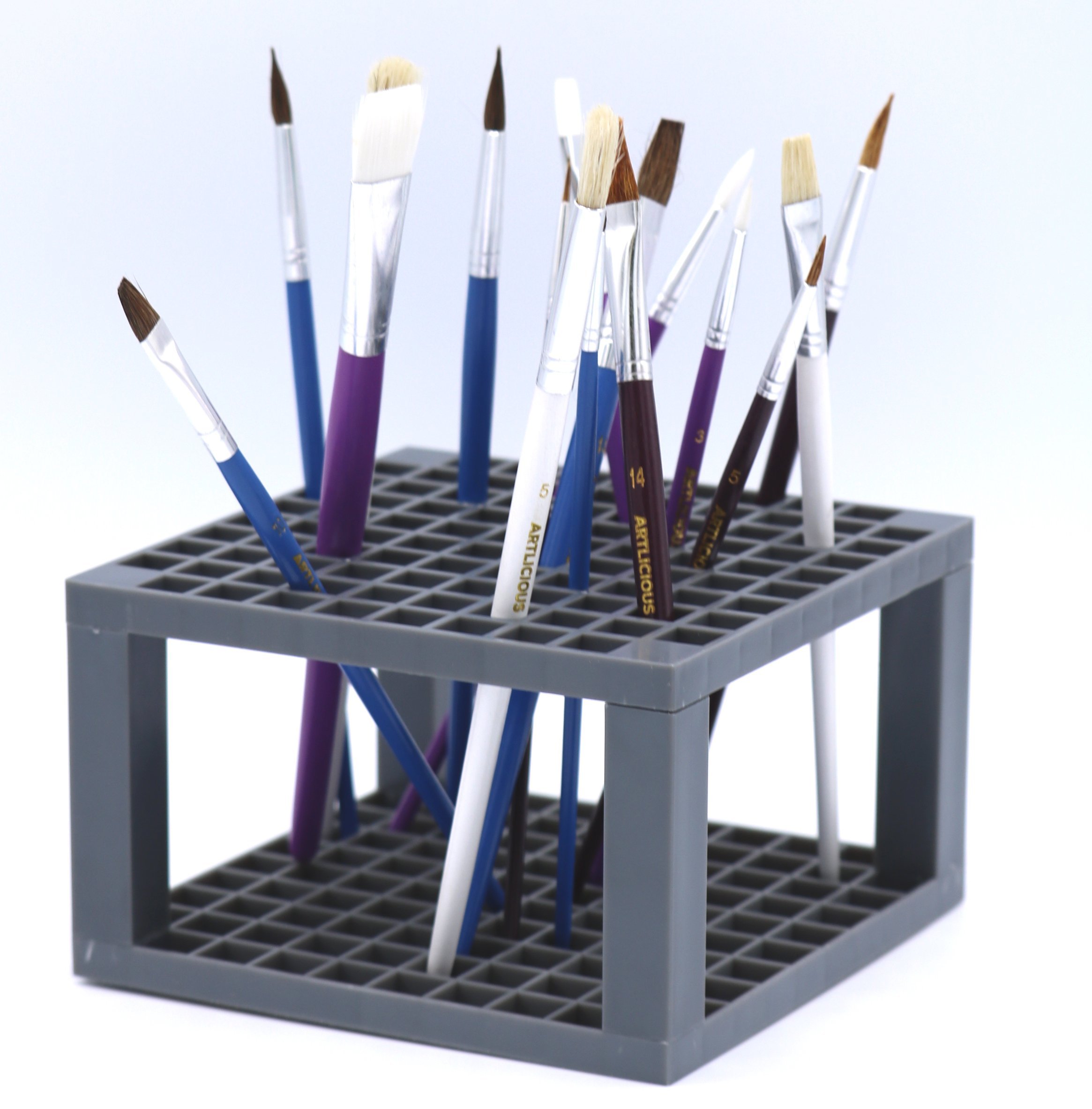 96 Holes Paint Brush Holder Plastic Pen Brush Holder Pencil Pen