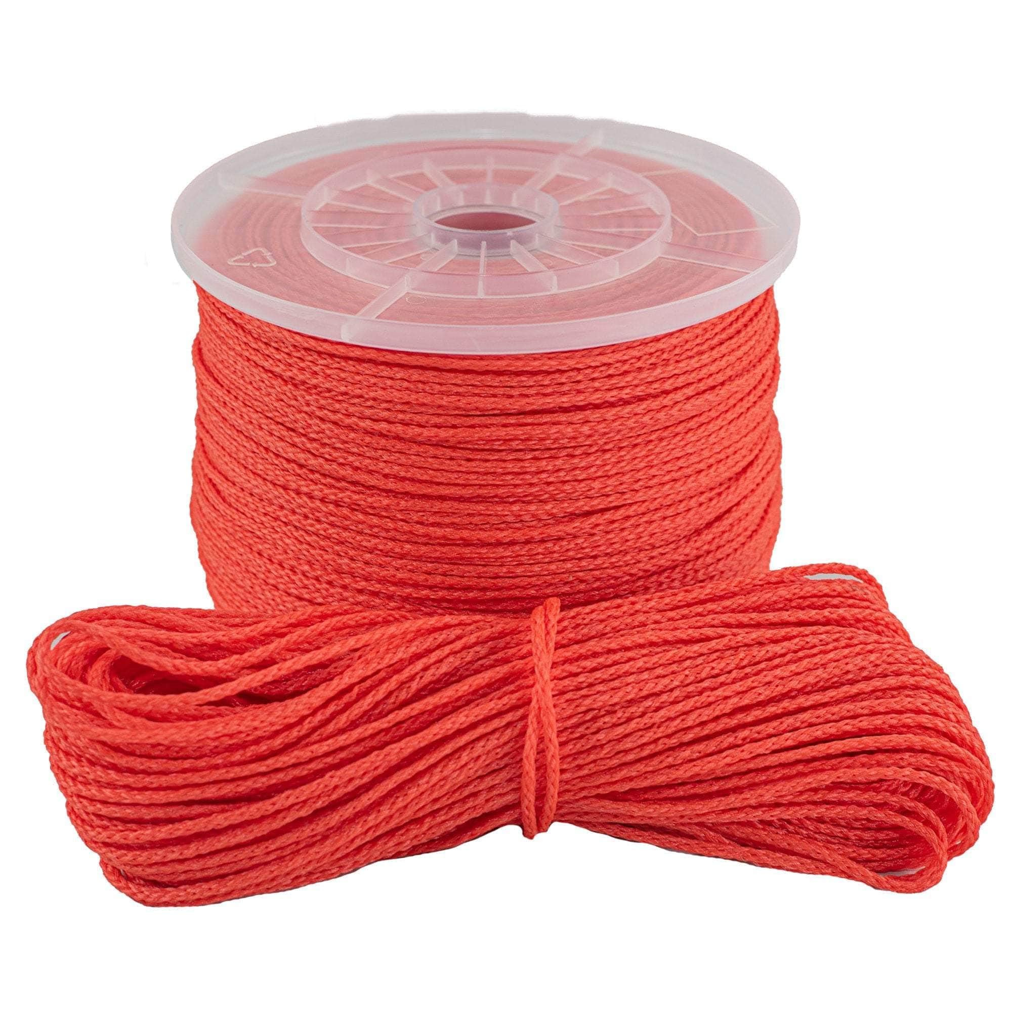 SGT KNOTS Polyethylene Arborist Throw Line Rope - Tree Guide Rope - 1/8  inches for Outdoor Use Orange (150ft) - Polyethylene Line for Tree Climbing  150 ft