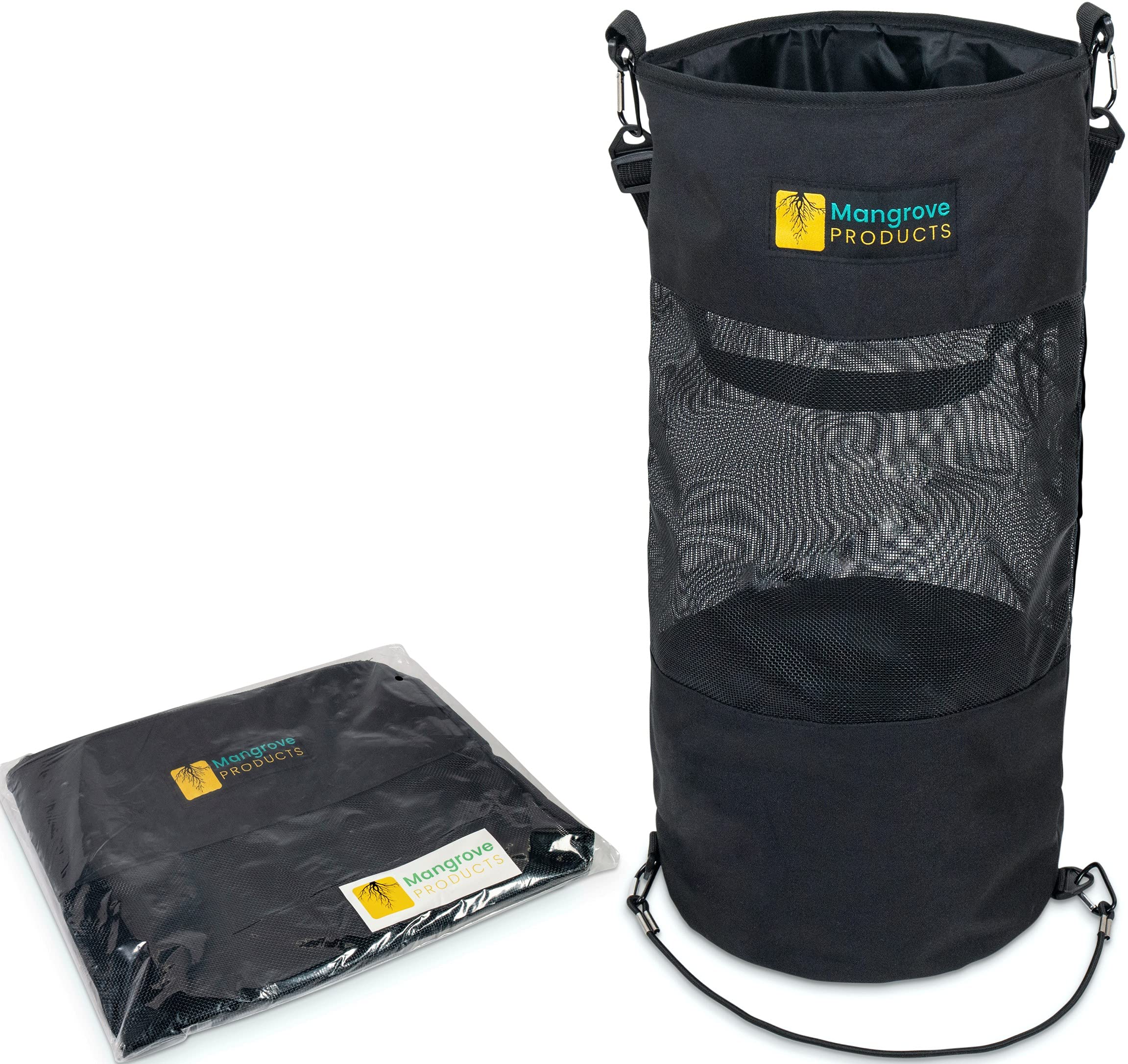 Mangrove Products: Portable Boat Trash Can, Reusable Trash Bag