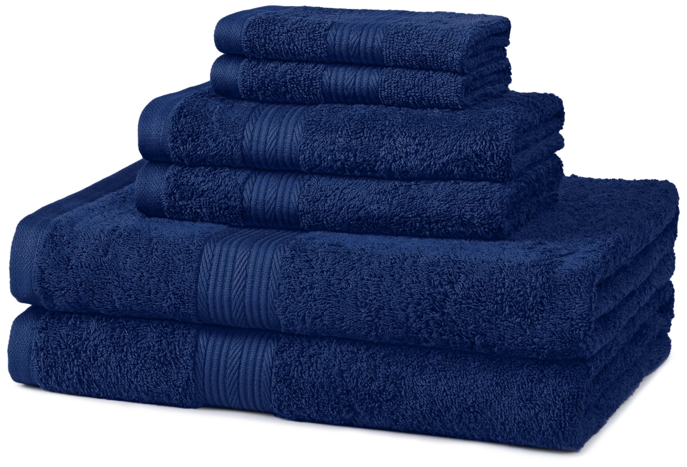   Basics 6-Piece Fade Resistant Bath towel, Hand