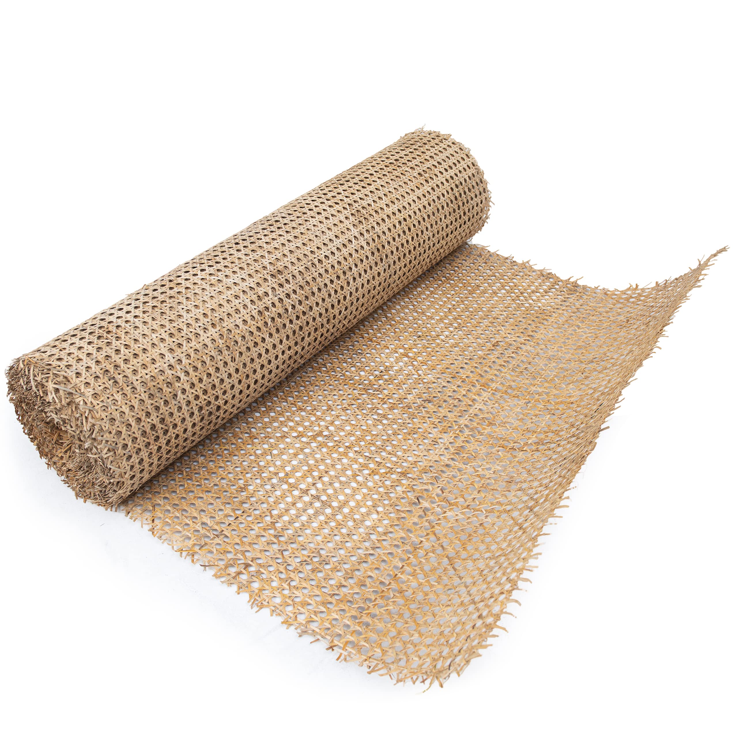 36 Width Natural Rattan Webbing for Caning Projects  Pre - Woven Open Mesh  Cane - Cane Webbing Sheet- Natural Rattan Cane Webbing roll (3 FEET)