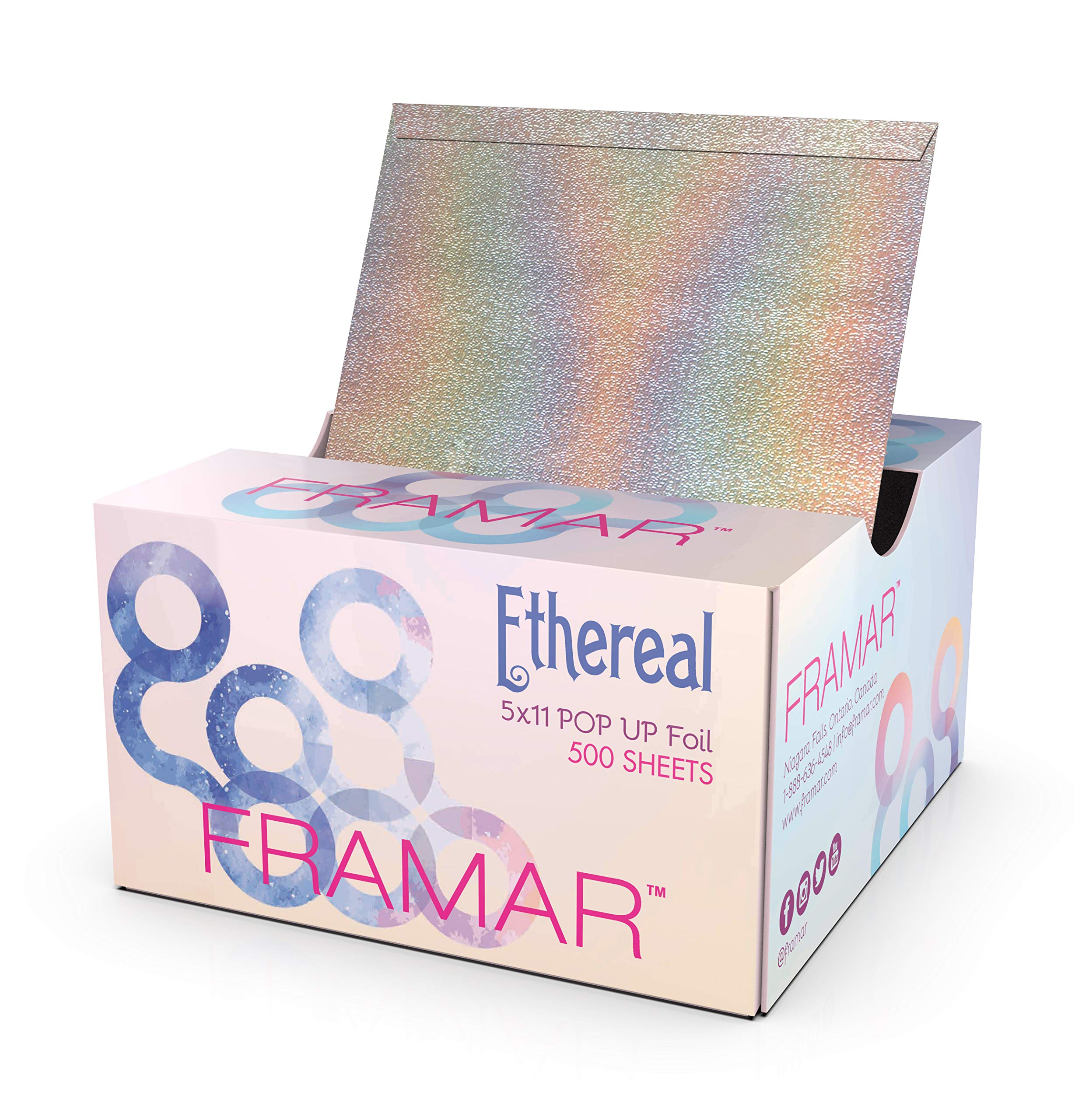 Framar Party Animal Pop Up Hair Foil, Aluminum Foil Sheets, Hair Foils For  Highlighting - 500 Foil Sheets