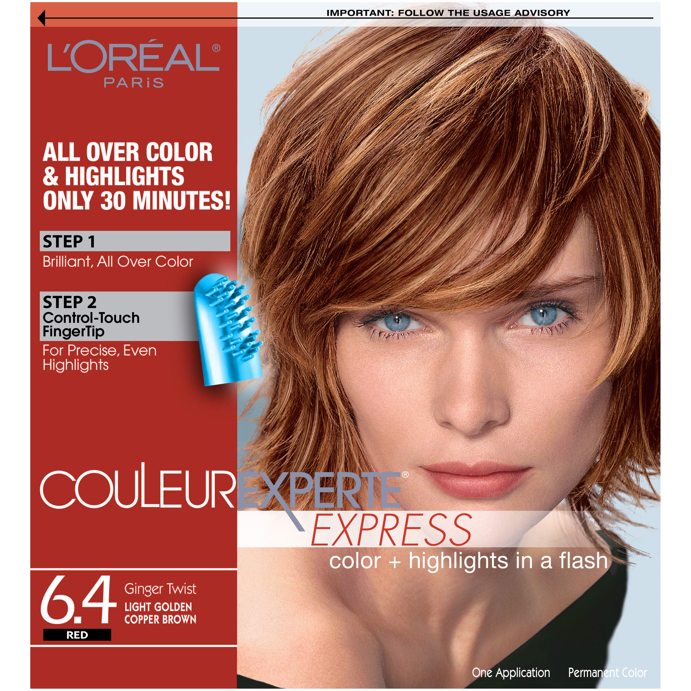 L'Oréal Paris Couleur Experte 2-Step Home Hair Color & Highlights Kit -  Ginger Twist