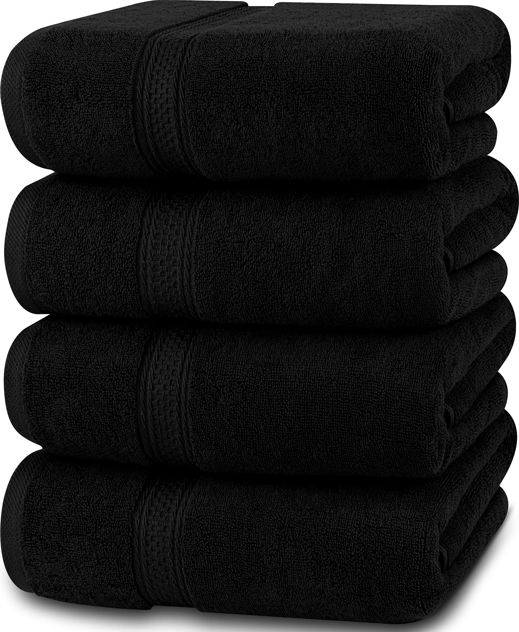 Utopia Towels Spa Ring Spun Cotton Bath Towels, 4-Piece