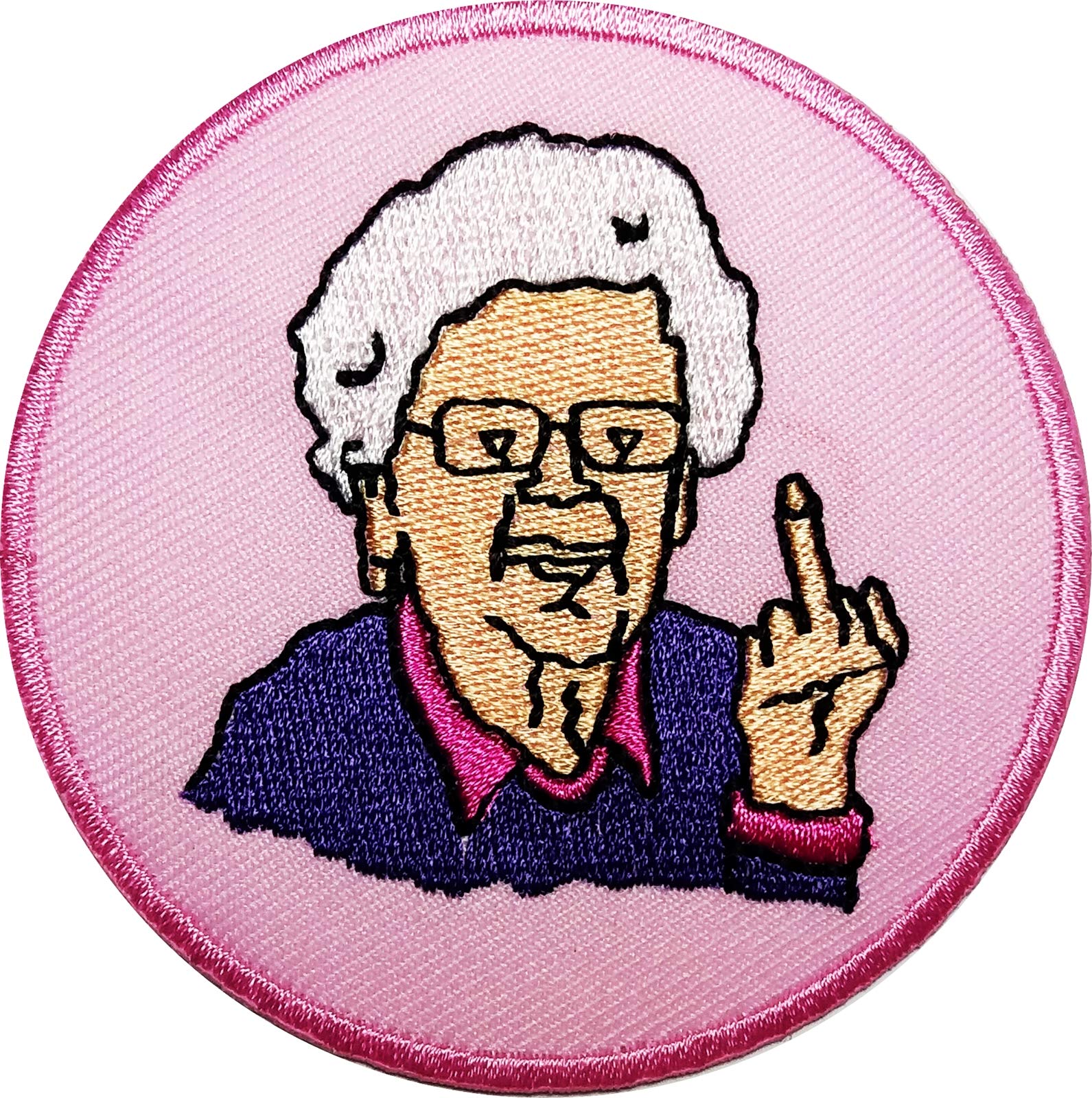 Grandma Saying FCK You Funny Slogan Word Patches Appliques Fabric  Decorating for Hat Cap Polo Backpack