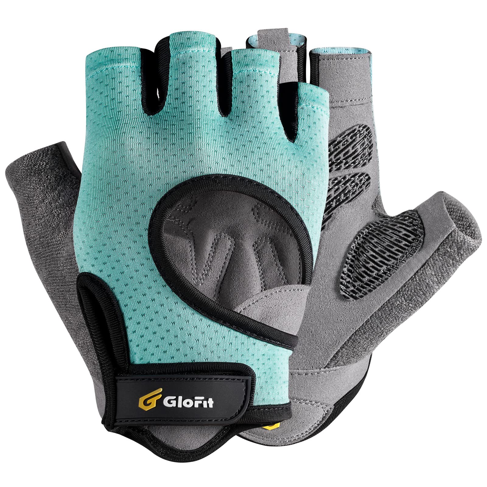 Glofit Workout Gloves for Women and Men, Weight Lifting Gloves Anti-Slip  Padded Palm, Light Weight Fingerless Powerlifting Fingerless Gym Gloves for  Exercise, Fitness, Training, Cycling Blue Medium