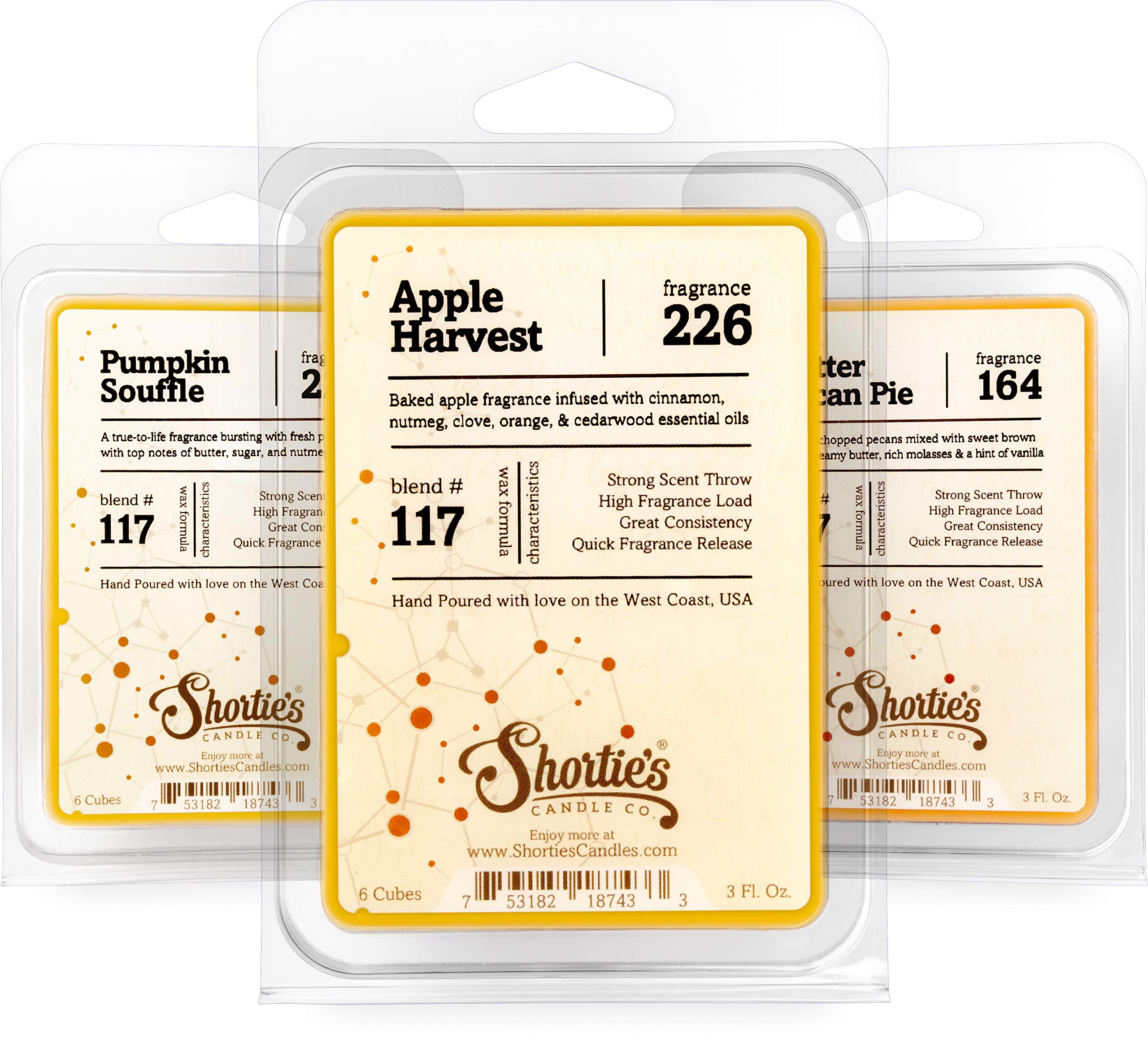 Natural Apples & Cinnamon Soy Wax Melts - Shortie's Candle Company