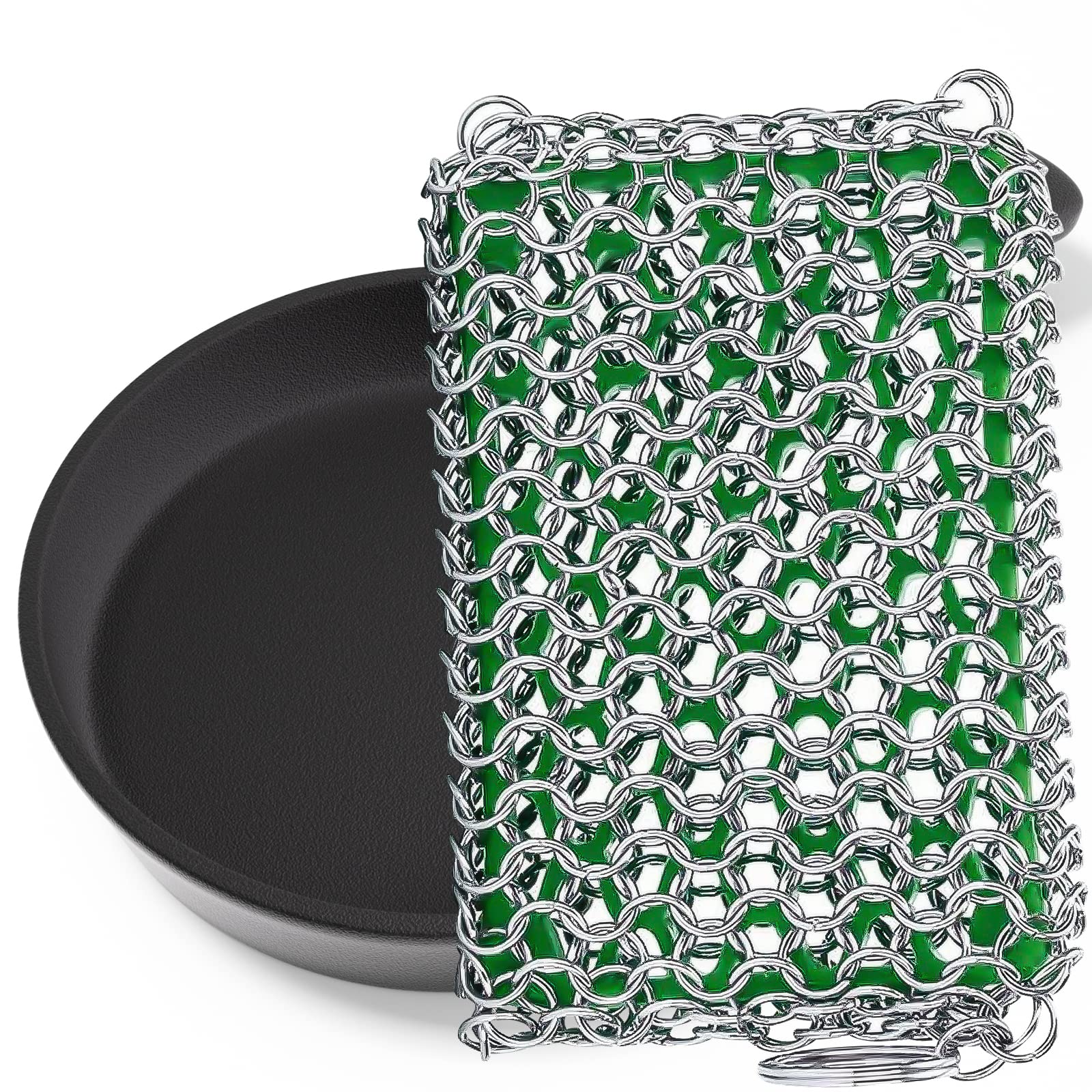 316 Premium Stainless Steel Chainmail Scrubber Dish Scouring Pad