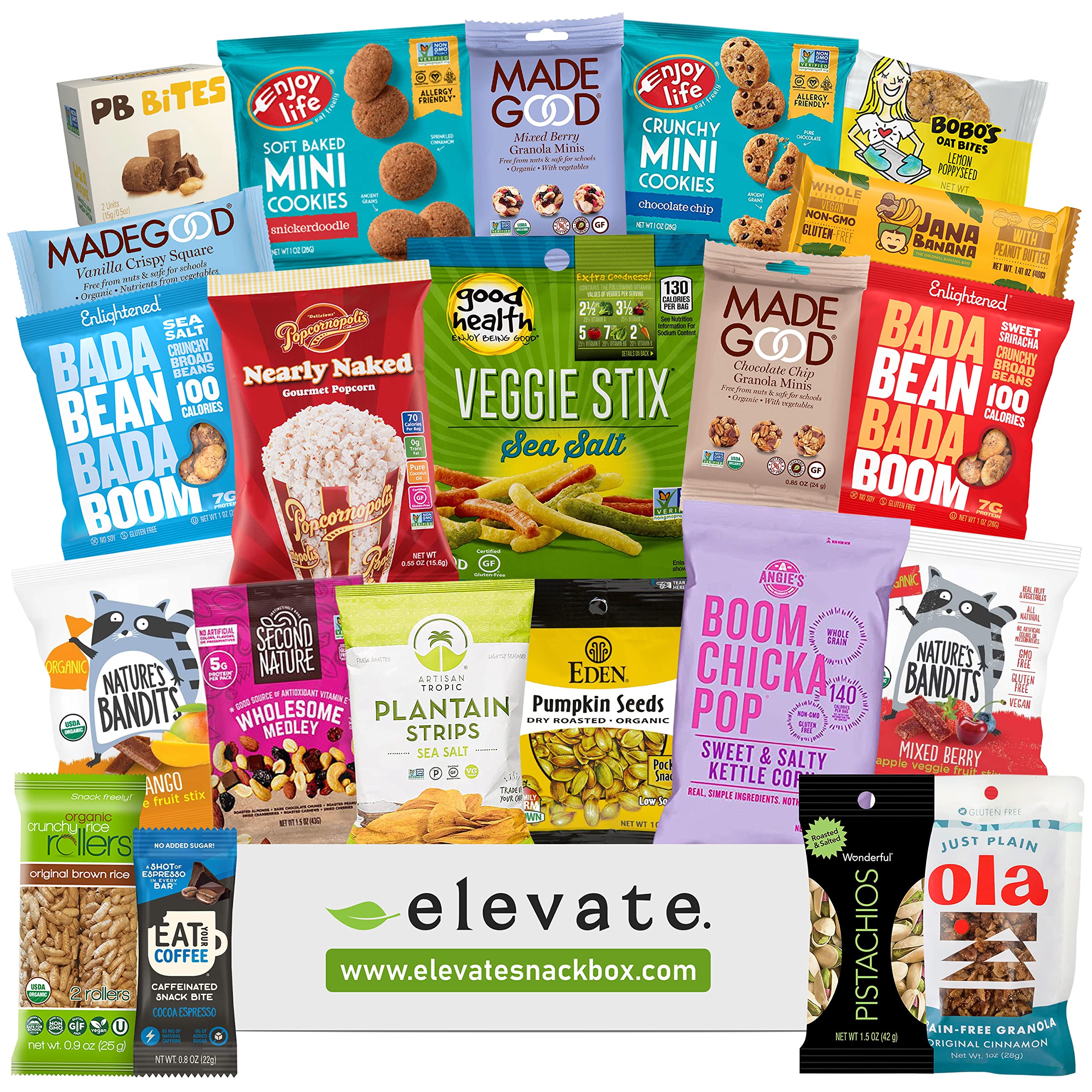 Healthy VEGAN and GLUTEN FREE Premium Snacks Gift Box: An Elevated