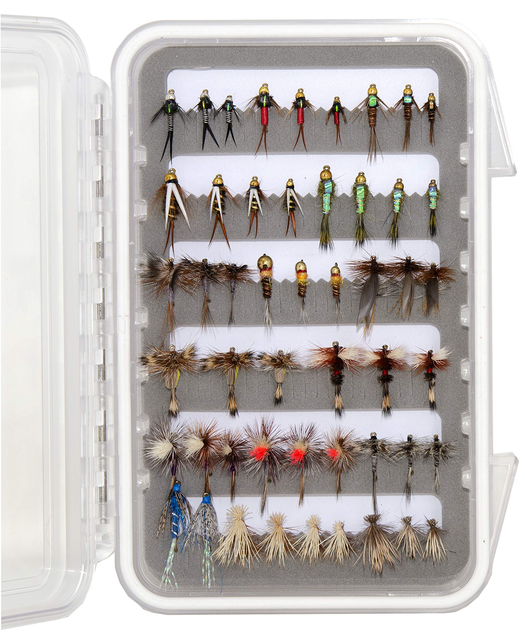 Outdoor Planet Premium Fly Fishing Flies Assortment, Waterproof Fly Box