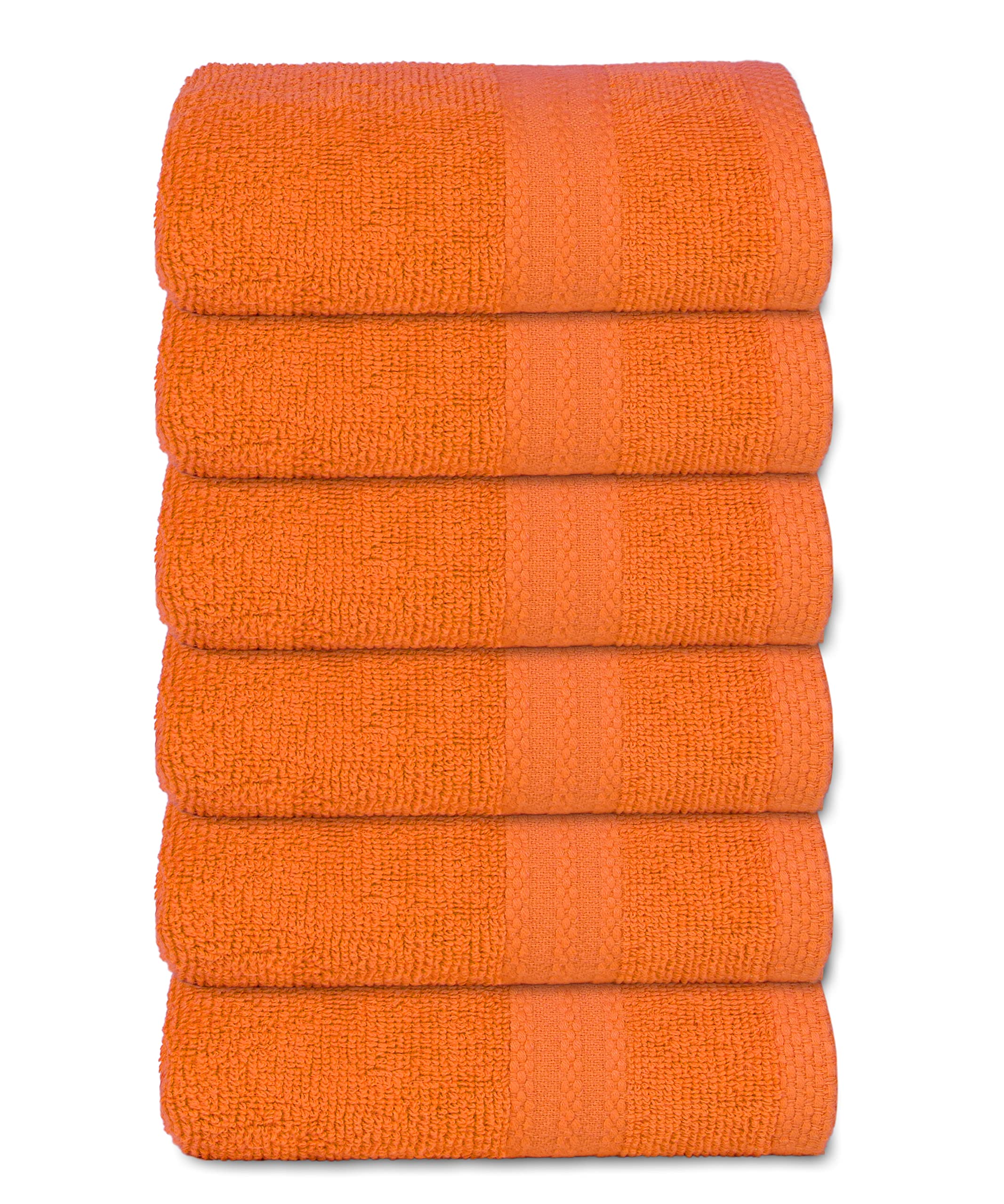 NEW Lasting Color Hand Towel Bright White 16 x 28 100% Cotton