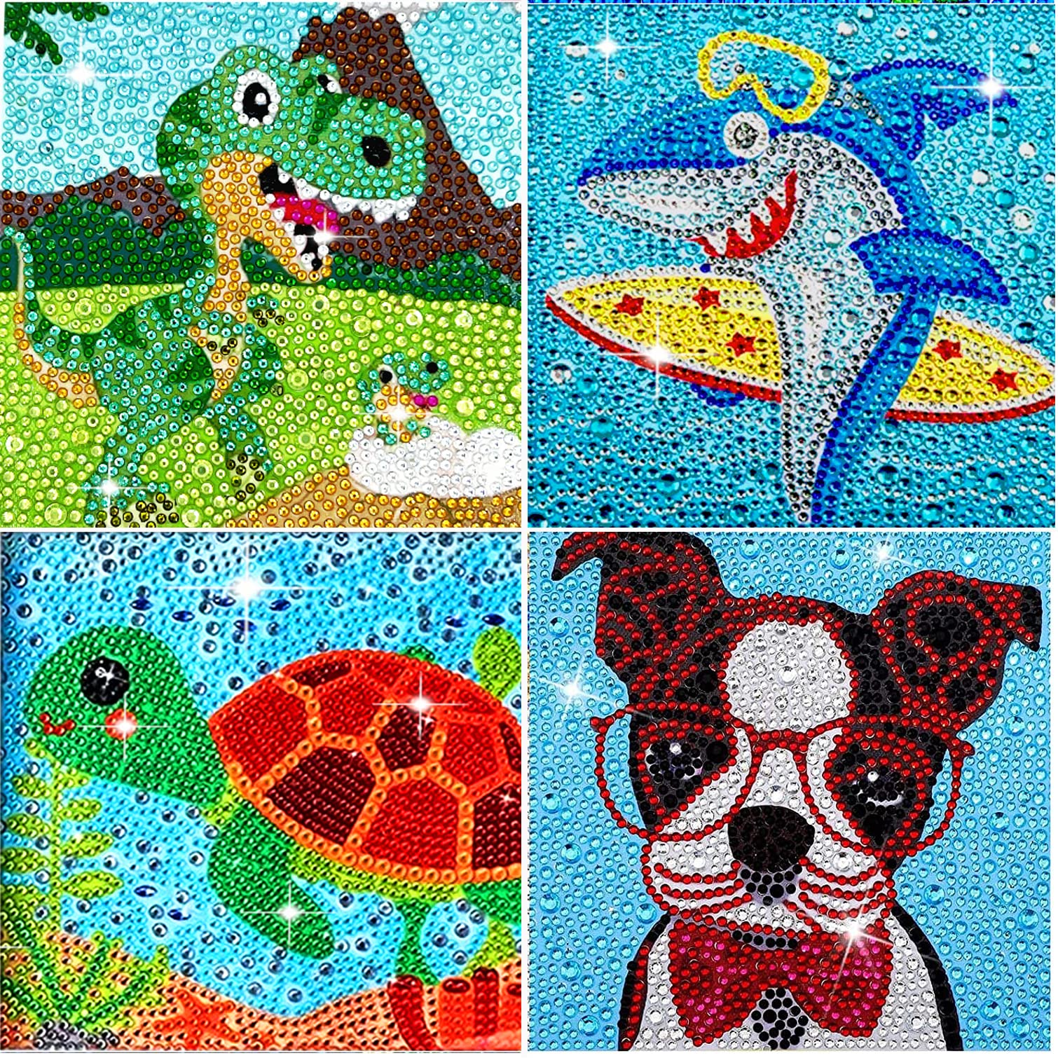 5D Diamond Painting Kits for Kids with Frame, Diamond Art for Kids Ages 5- 8-12