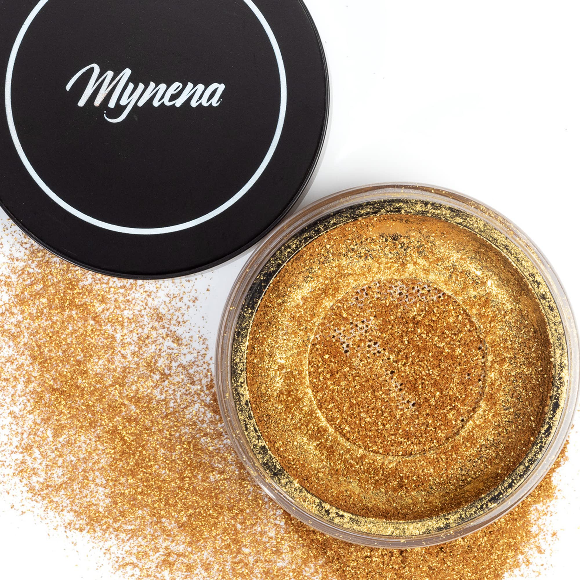 Mynena Yellow Gold Highlighter Makeup Loose Powder Shimmer Pigment for Face  and Body