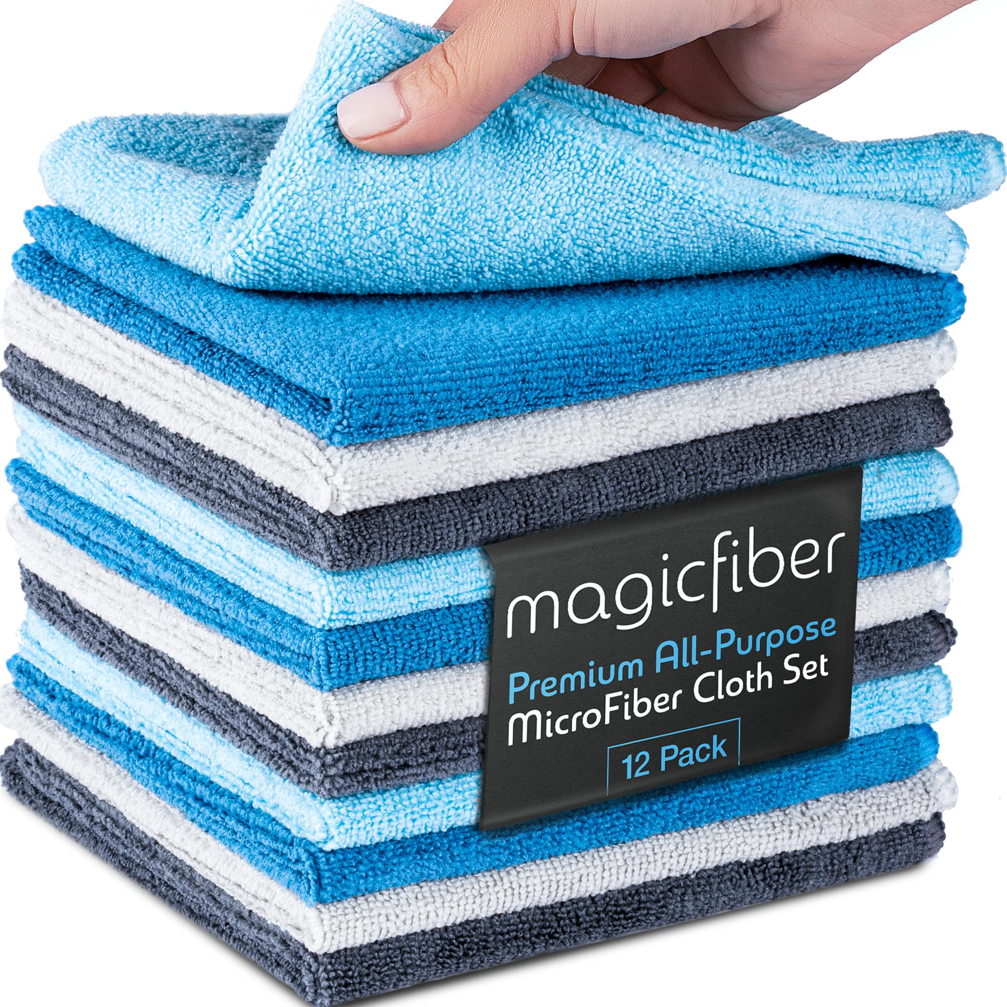 Microfiber Cleaning Cloth Multi-Functional Reusable Soft Rags for