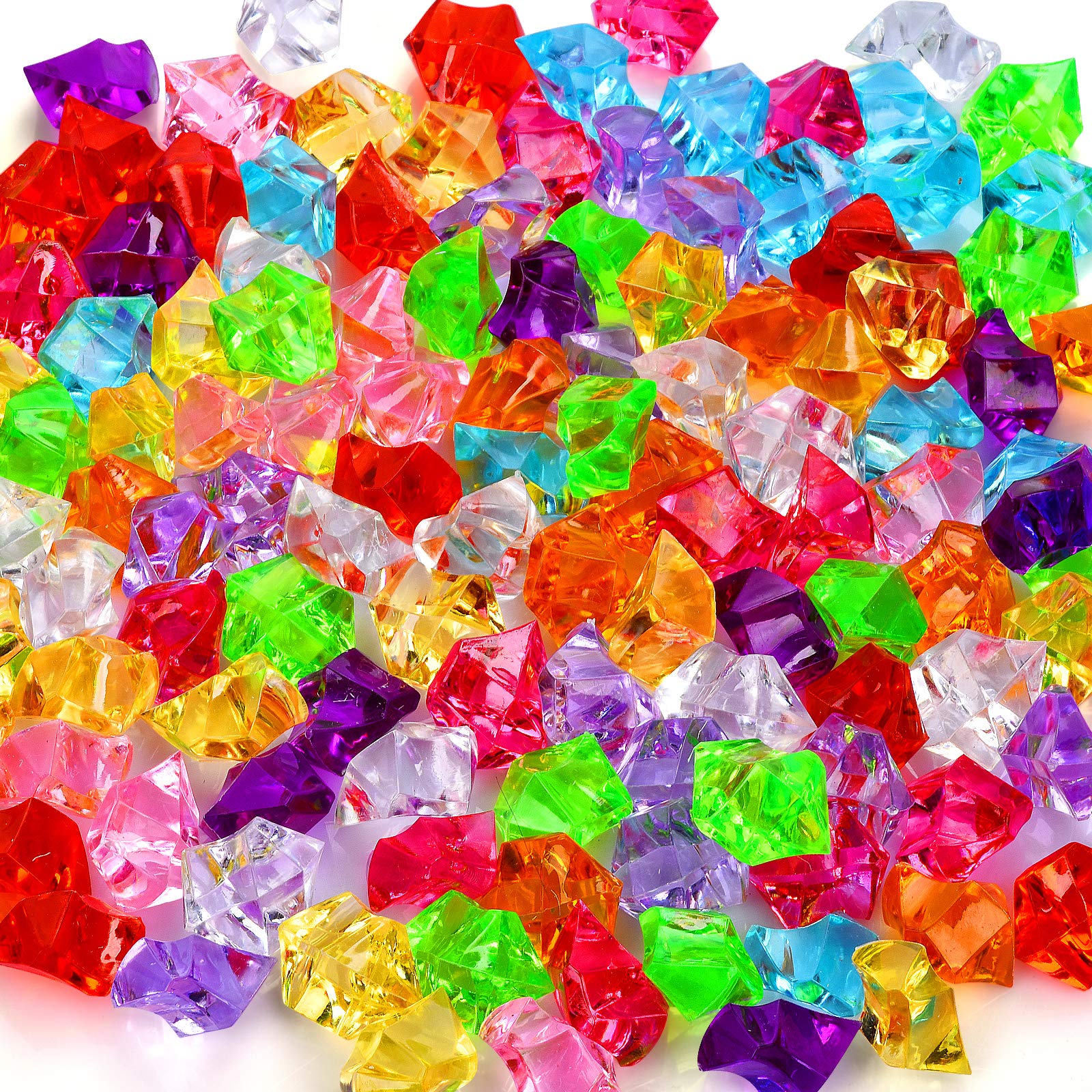 Acrylic Diamond Gems, Multicolor Gem Stones For Kids, Party Pirate  Artificial Jewels Treasure For Home Decoration