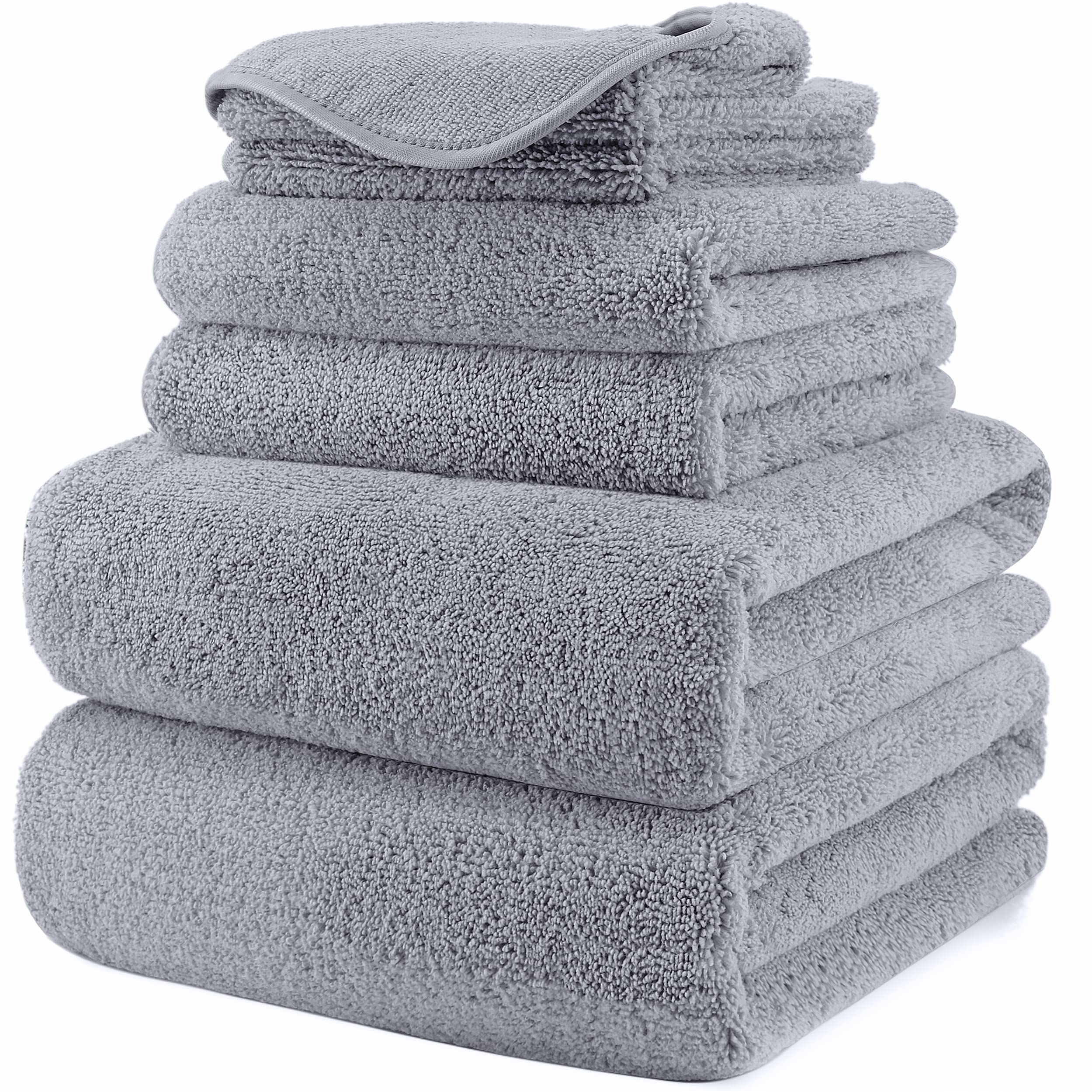 POLYTE Oversize, 60 x 30 in, Quick Dry Lint Free Microfiber Bath