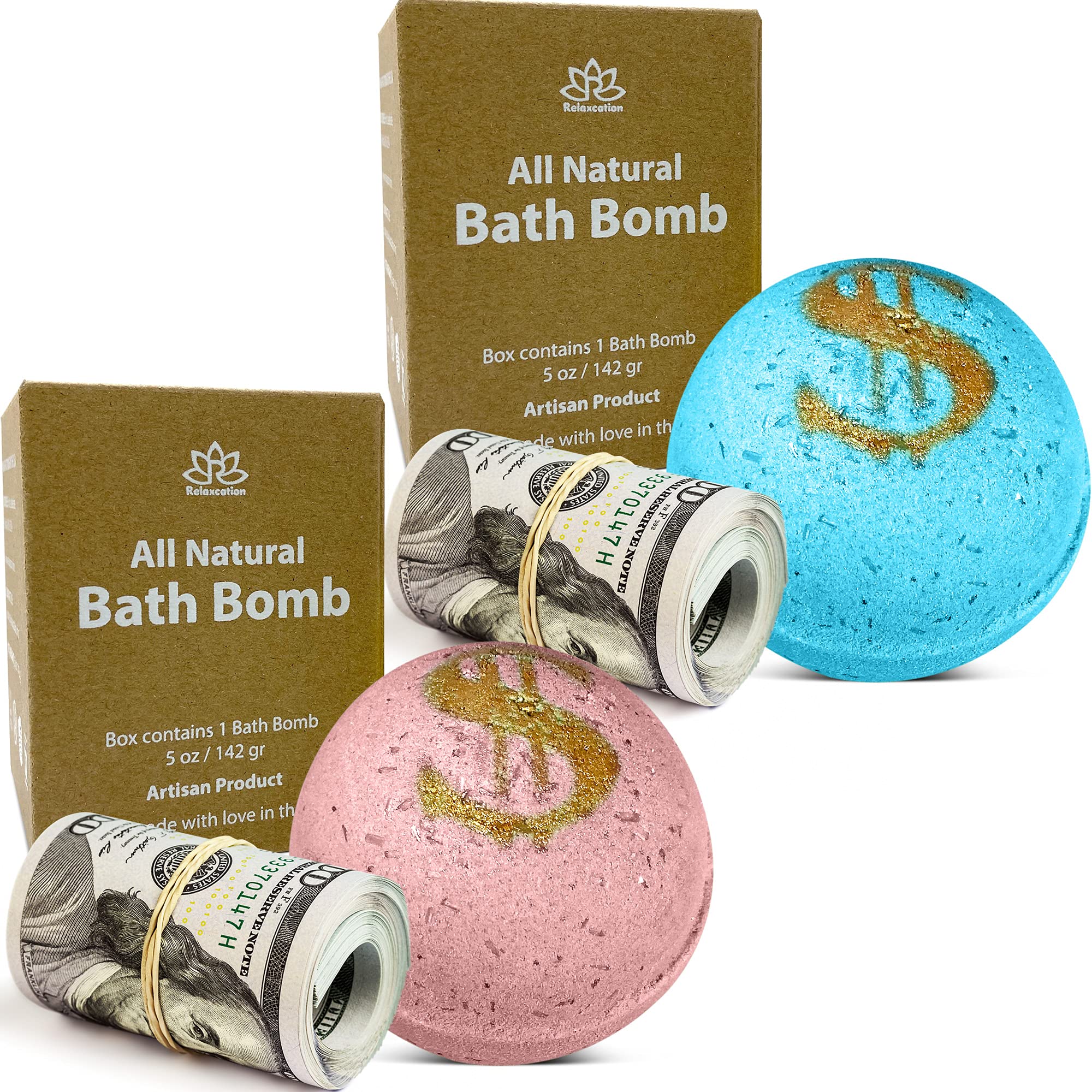1 Money Soap Bar with Real Cash Inside Up to $100 Bill Inside in Each Bar –  RELAXCATION