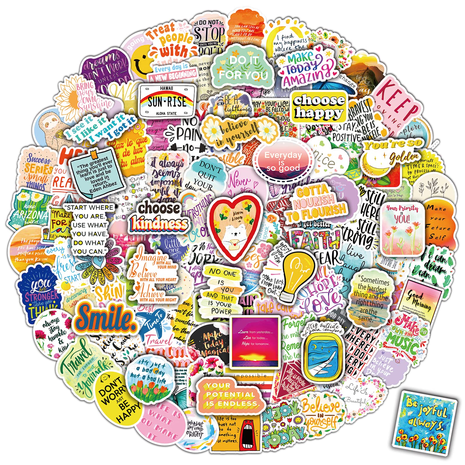 300PCS Motivational Sticker Inspirational Words Stickers for Teens Adults  Students Teacher Employees Vinyl Encouraging Positive Affirmation Stickers  for Water Bottles Laptop Decals Scrapbook Journal Inspirational Sticke