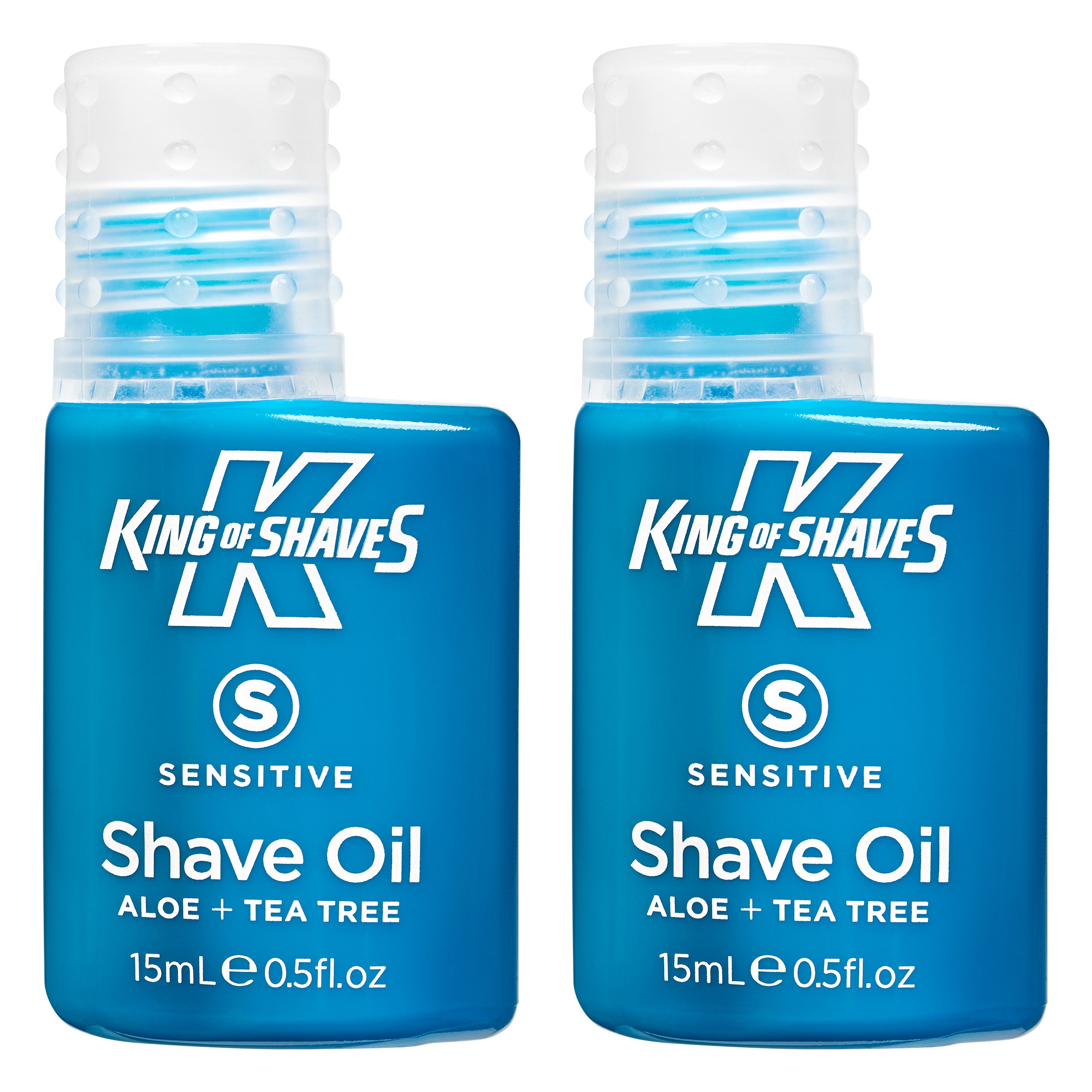 King of Shaves Sensitive Shaving Oil for Men 15ml TWIN PACK Gentle