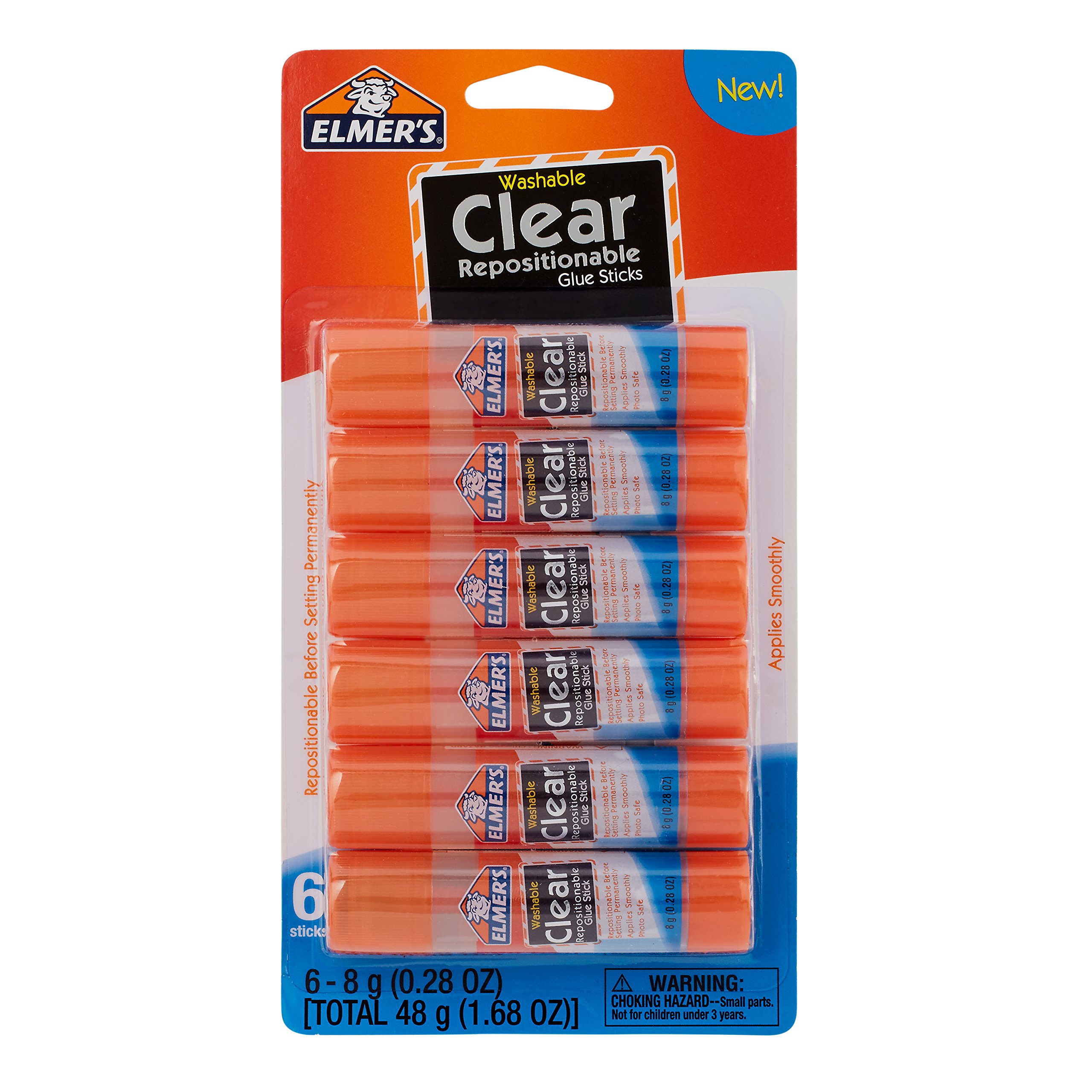 Bulk 30 Pc. .28 oz Elmer's® Clear Washable Glue Sticks Classroom