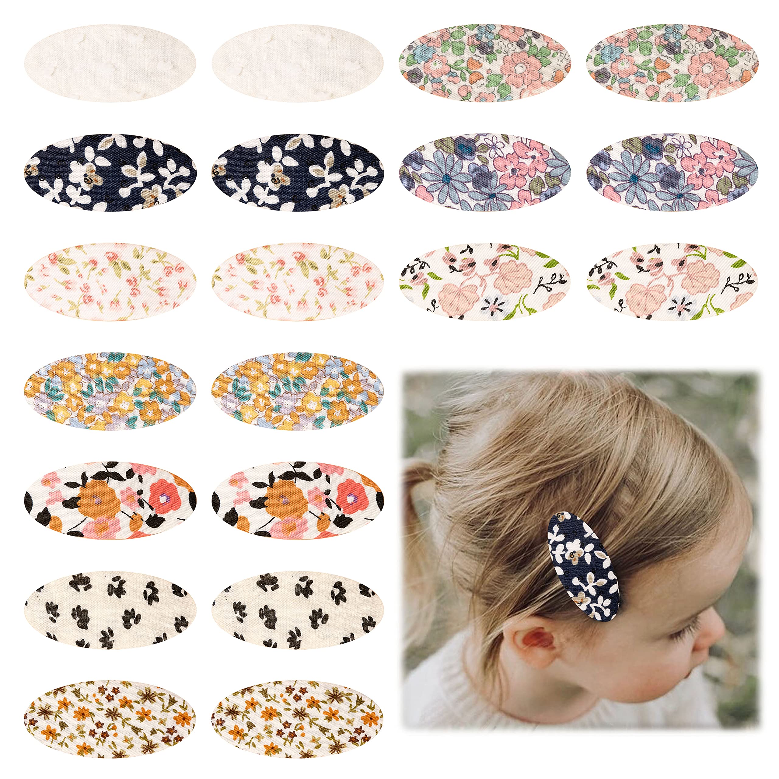 Snap Hair Clips Hair Barrettes for Girls, Anezus 80 Pcs 2 Inch Non-Slip  Barrettes Hair Accessories for Girls, Women, Kids Teens or Toddlers