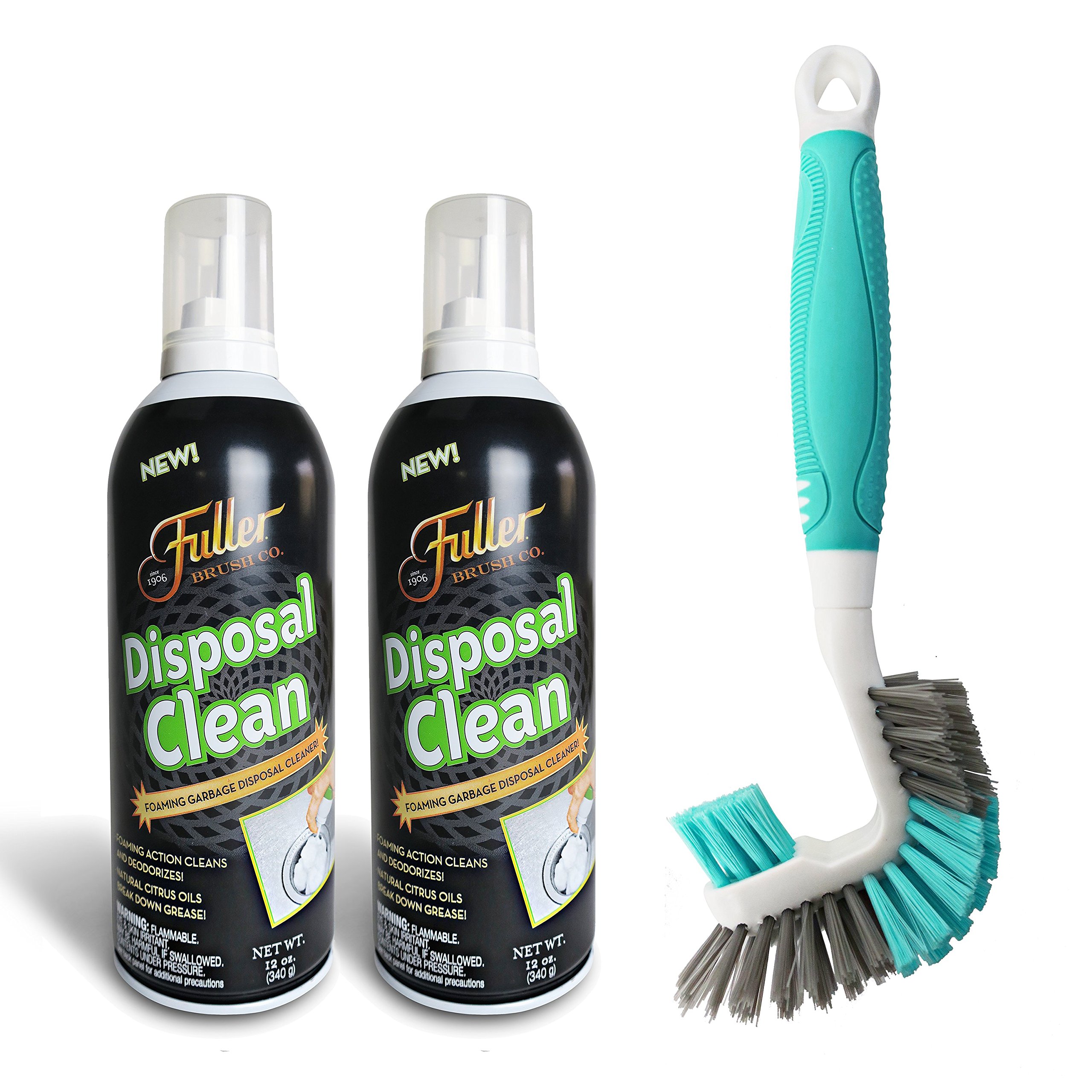 Fuller Brush Garbage Disposal Drain Cleaner Foam with Multipurpose Brush Kit