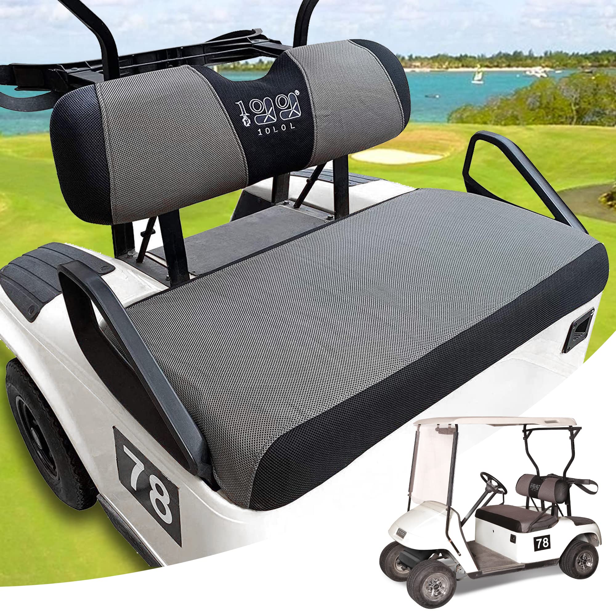 Club Car DS Seat Cushions Golf Cart Seat Kit - 10L0L