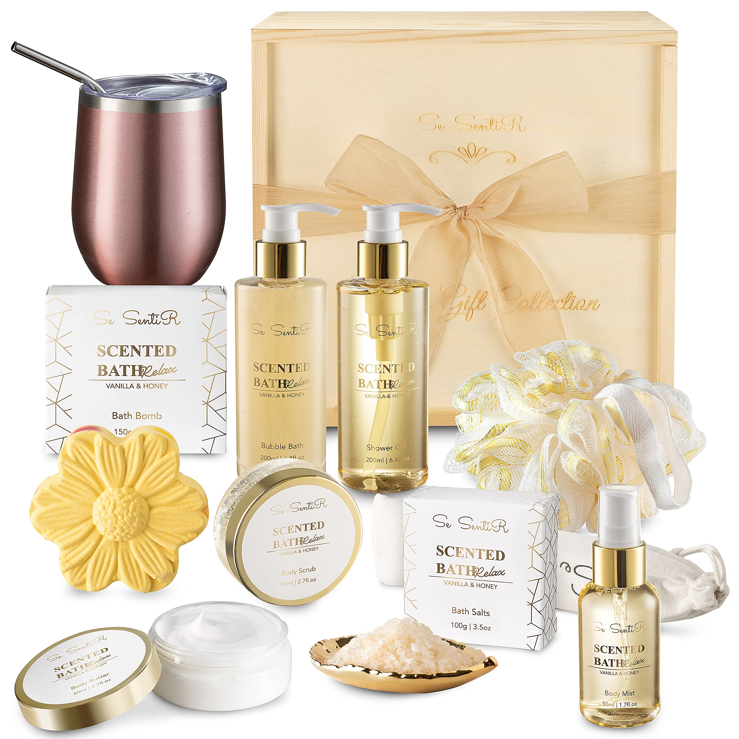  6pc Luxury Spa Gifts for Women - Tumbler Bath Gift