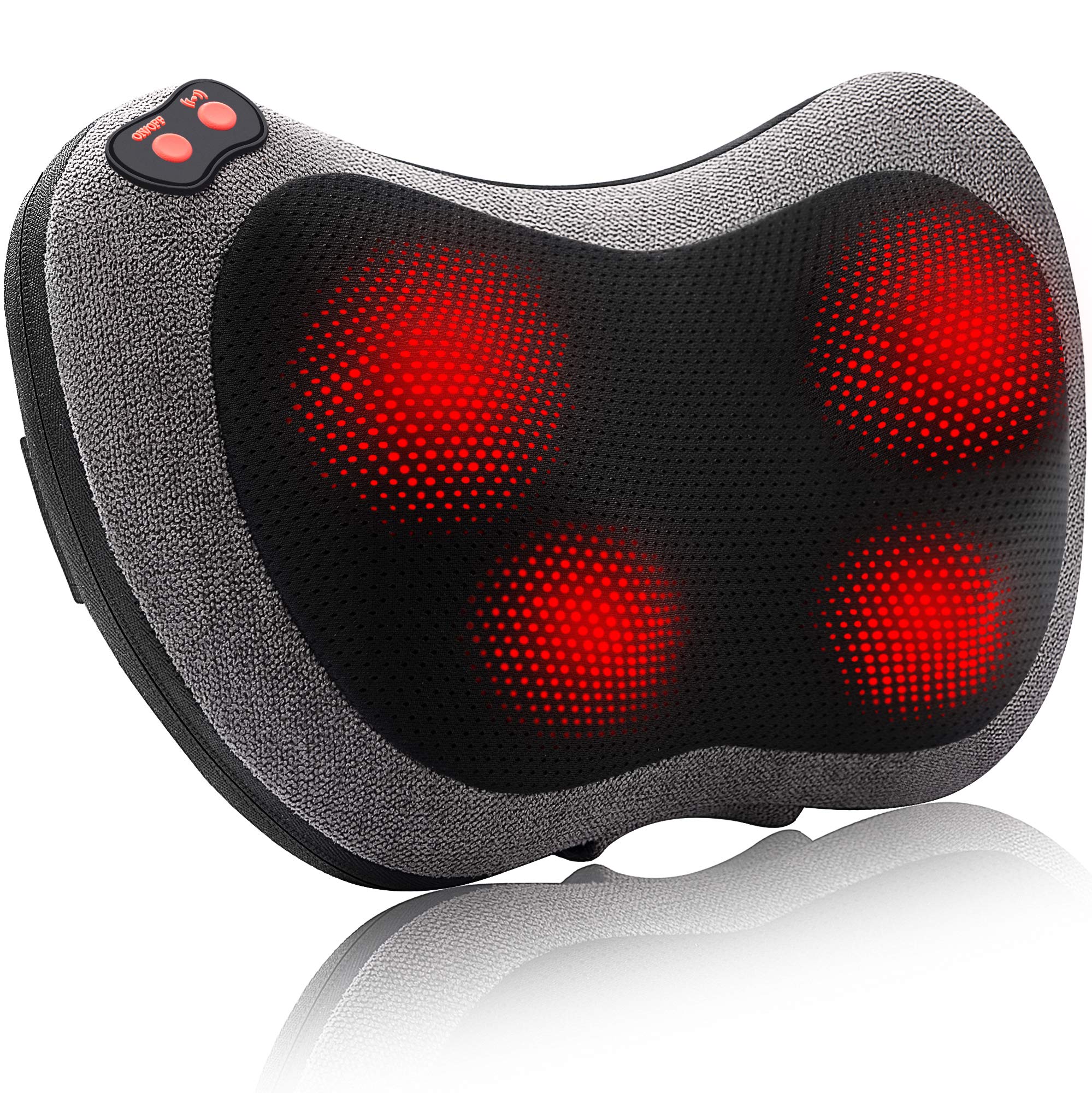 Papillon Back Massager with Heat,Shiatsu Back and Neck Massager with Deep  Tissue Kneading,Electric Back