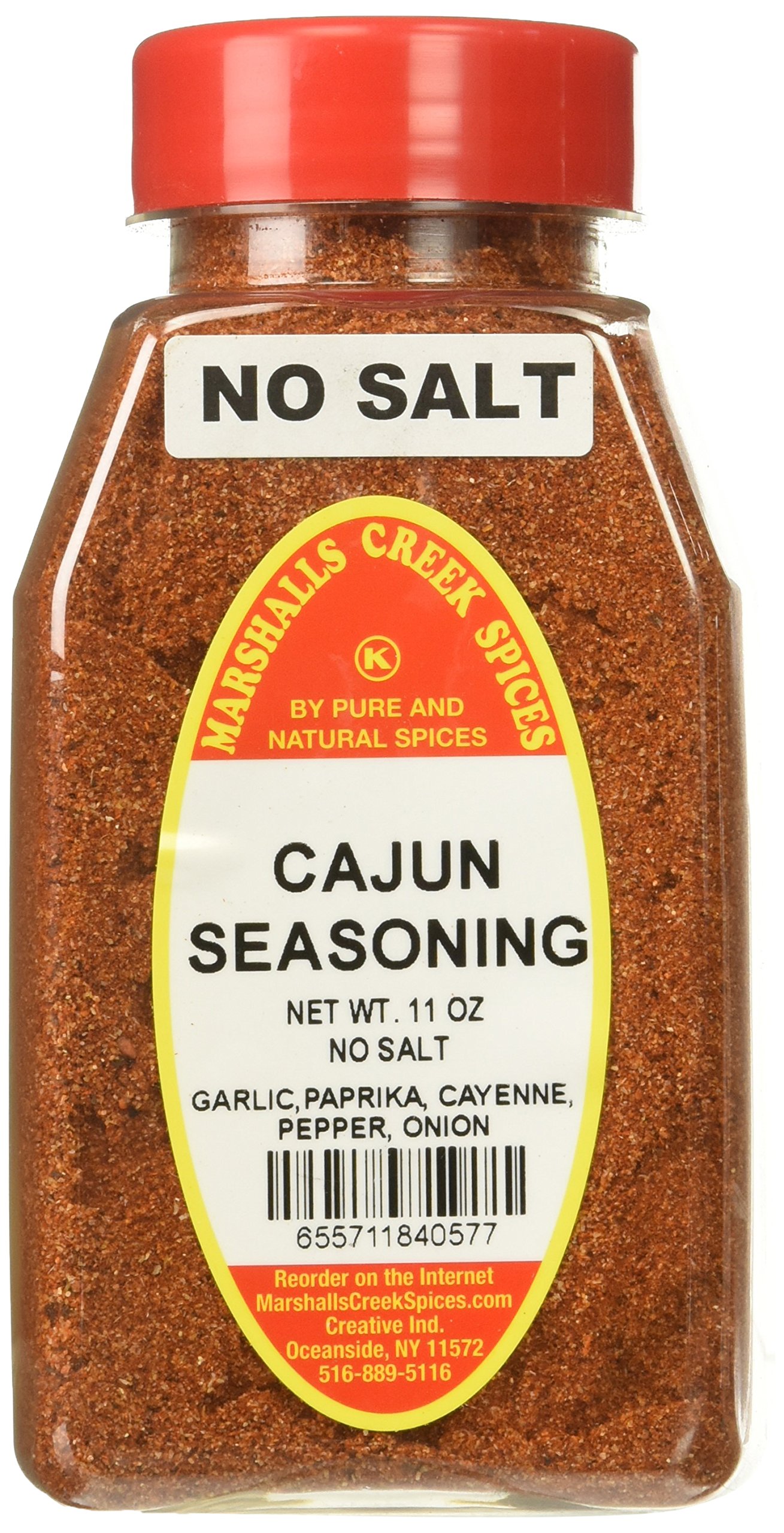 Marshalls Creek Spices New Size Seasoning, Cajun No Salt, 11 Ounce Cajun No  Salt 11 Ounce (