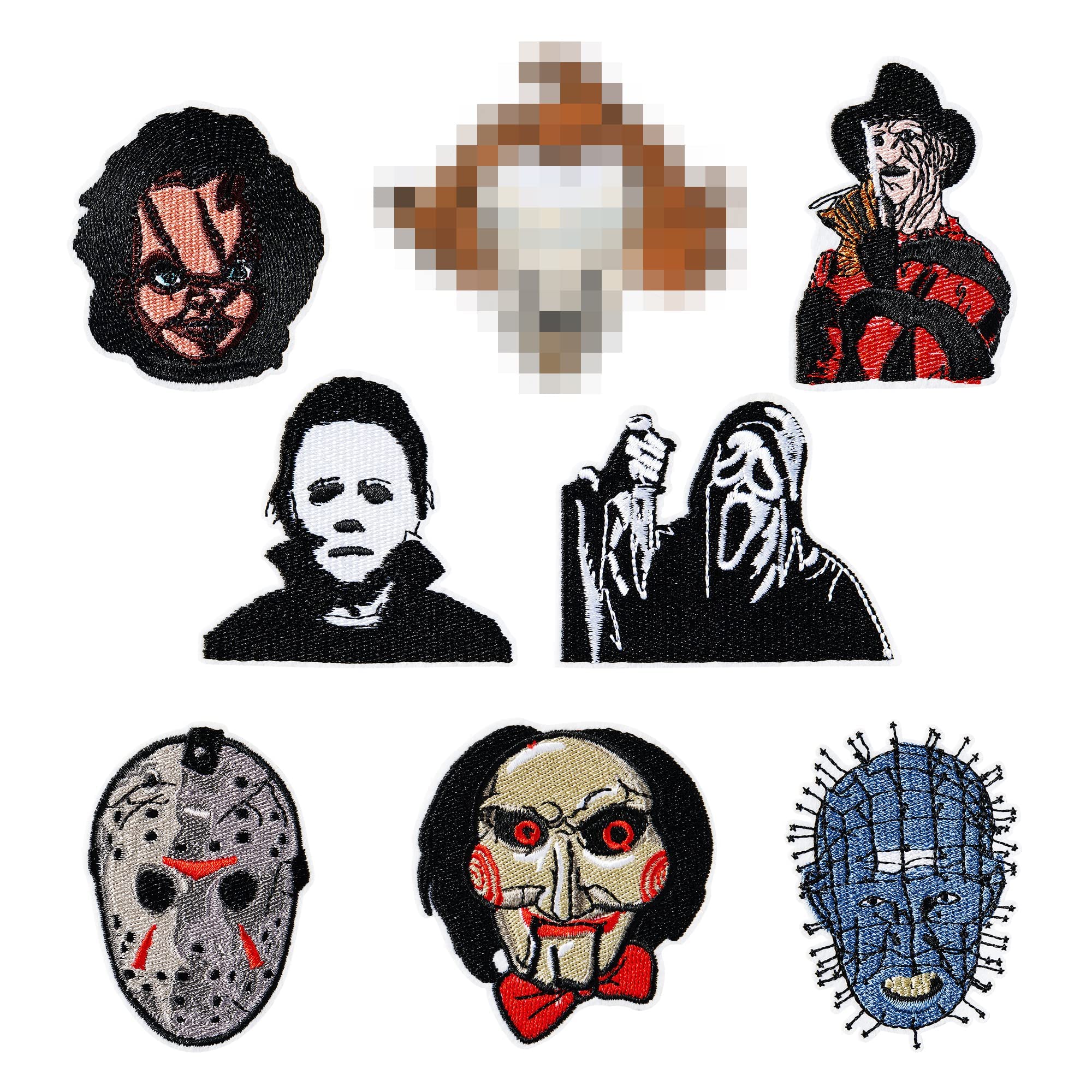 DIY Horror Movie Embroidery Patch Punk Butterfly Iron On Patches