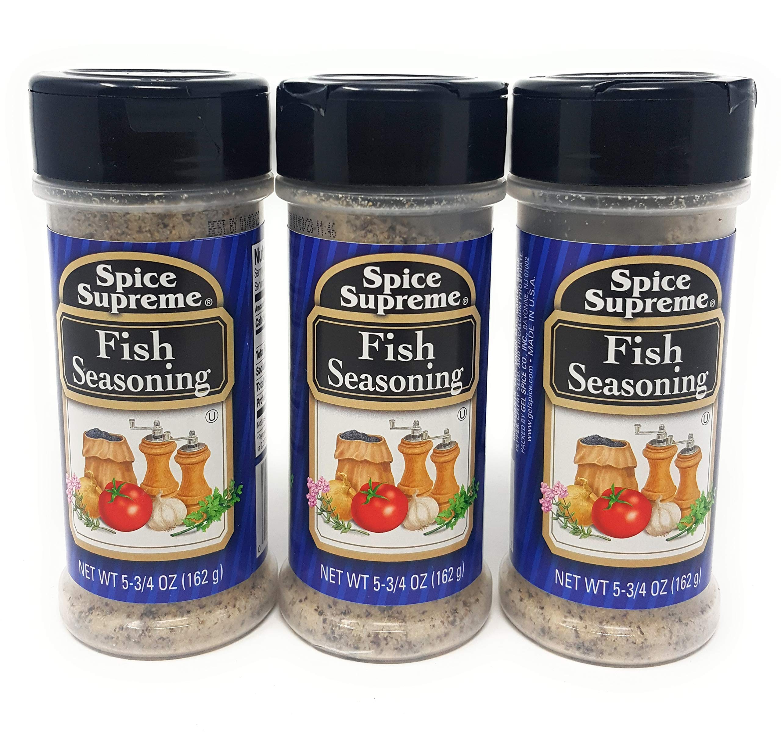 SPICE SUPREME Fish Seasoning 5.75 Oz (162g) (Pack of 3)