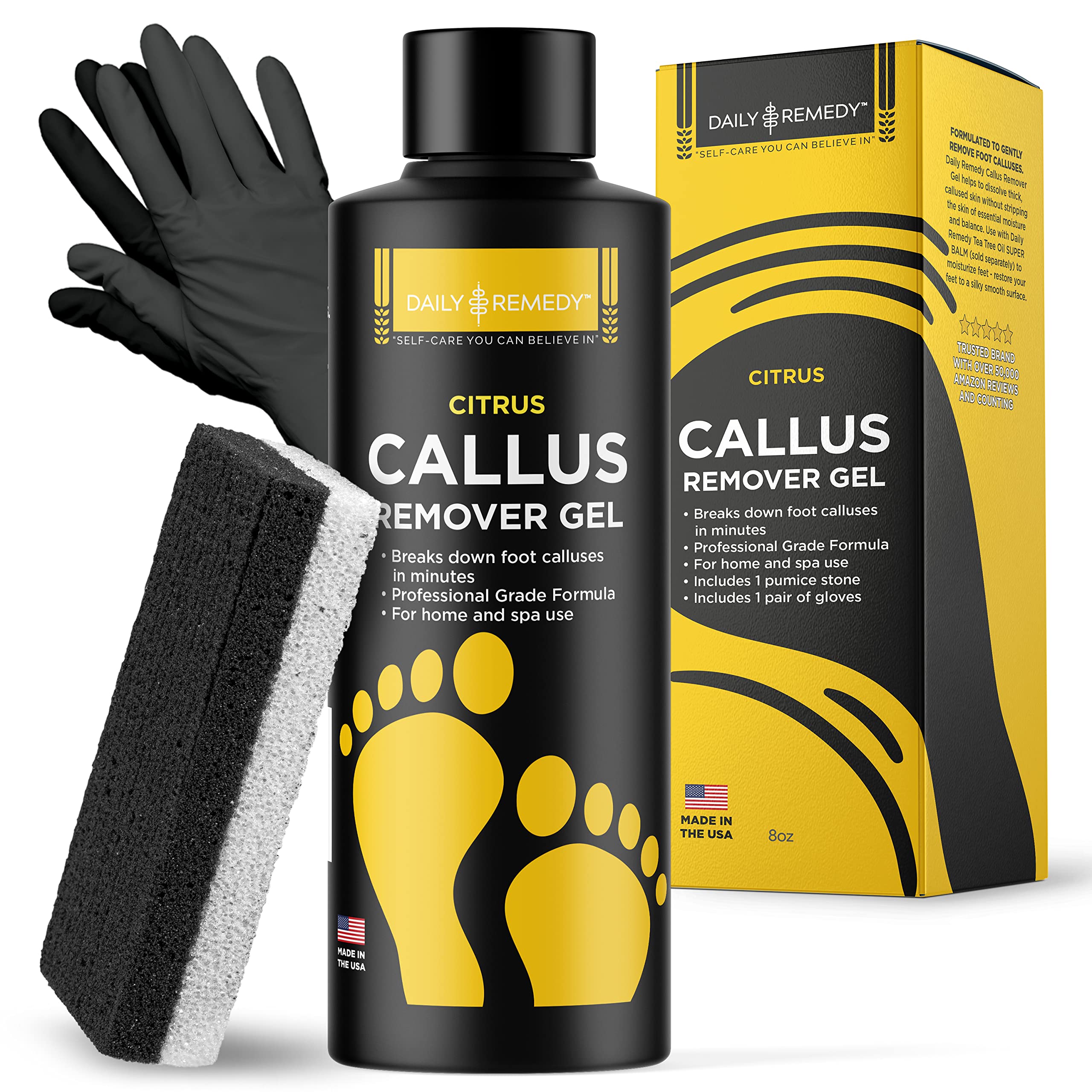 Extra Strength Callus Remover Gel & Foot Pumice Stone Set - For Dry Cr –  Foot Cure