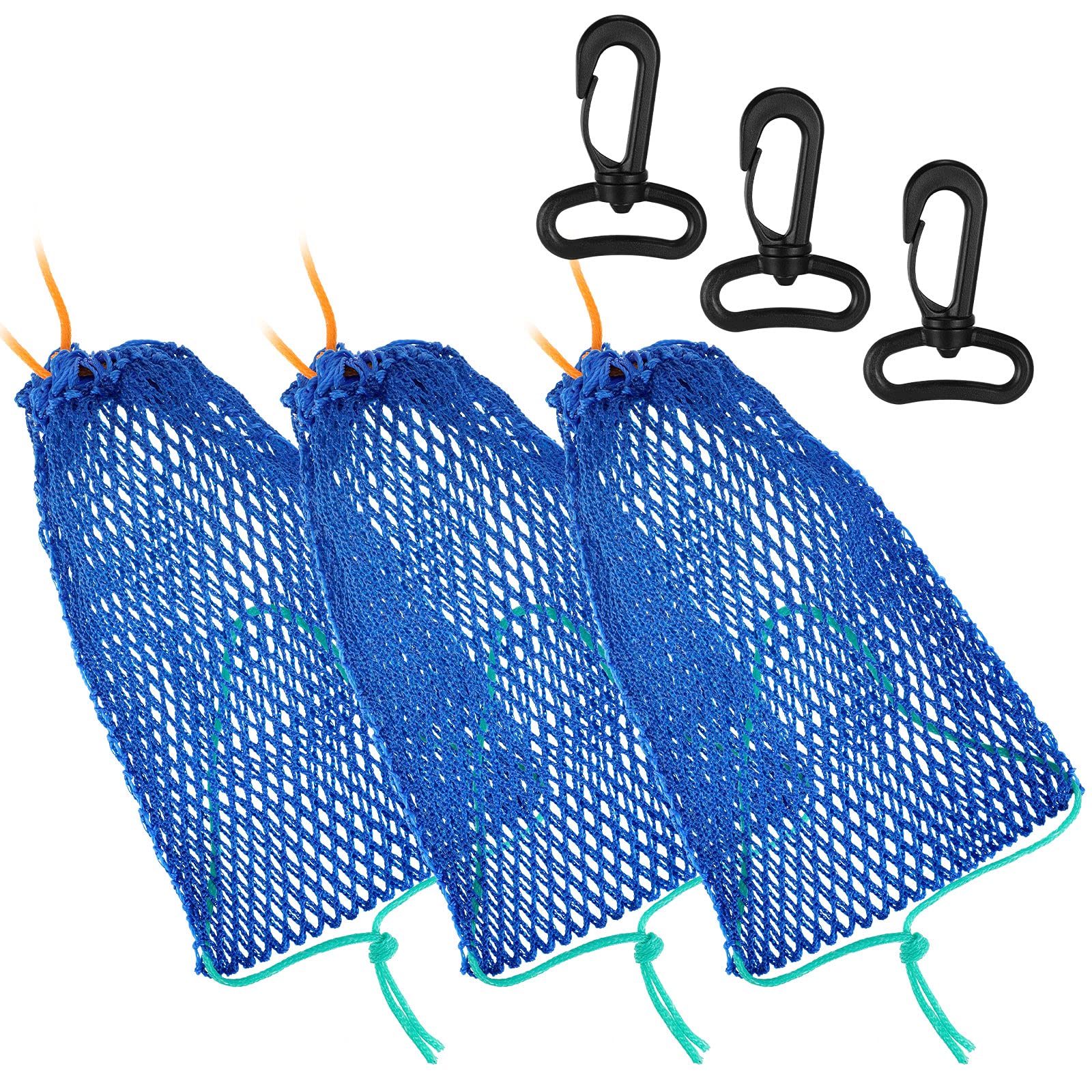 3 Pieces Crab Trap Bait Bags Outdoor Sports Style with 3 Pieces