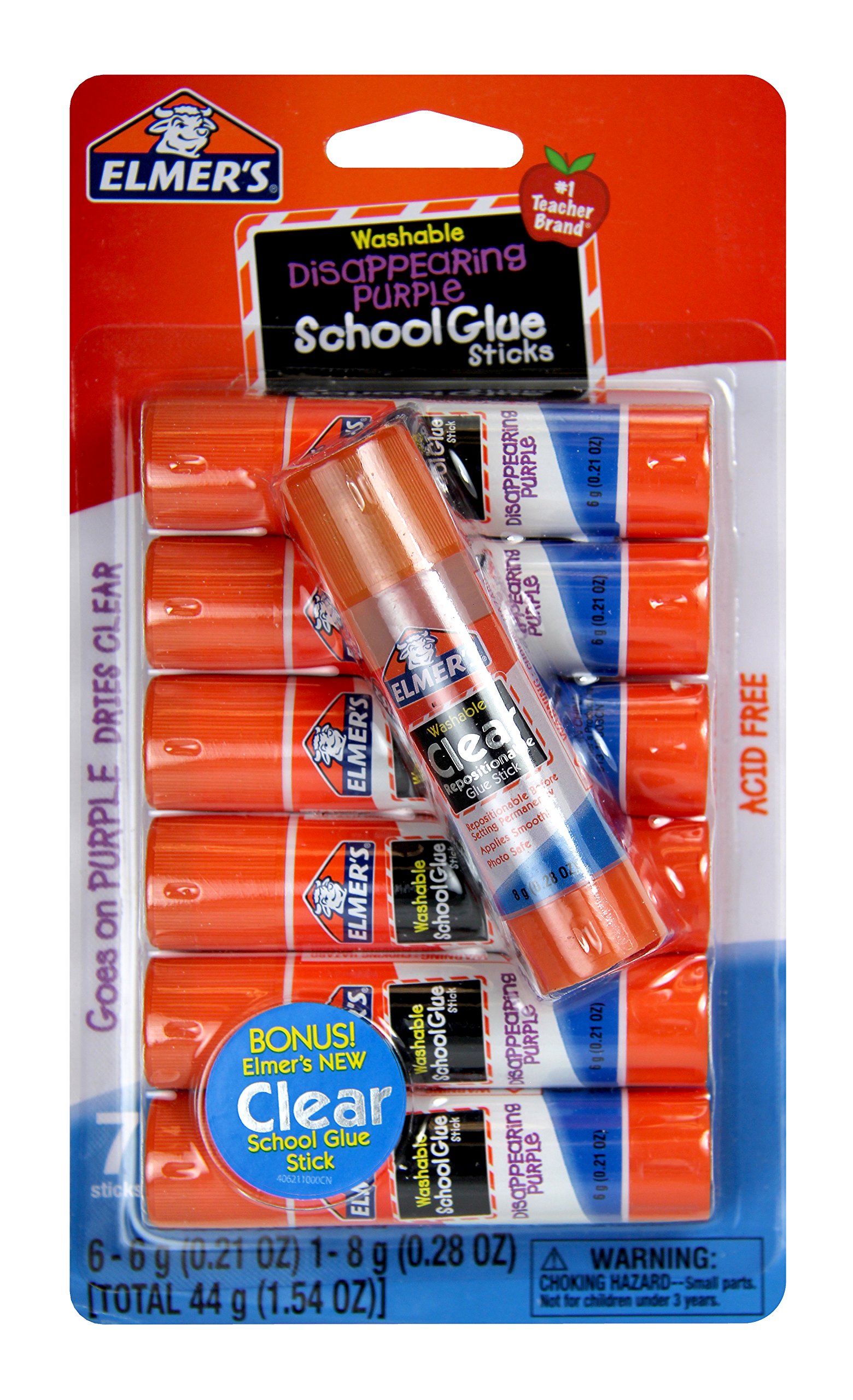  Elmer's Glue, 8 Pack Clear Liquid School Glue, 9 Ounces,  Washable, Non-Toxic, Ideal for Children's Crafts : Arts, Crafts & Sewing