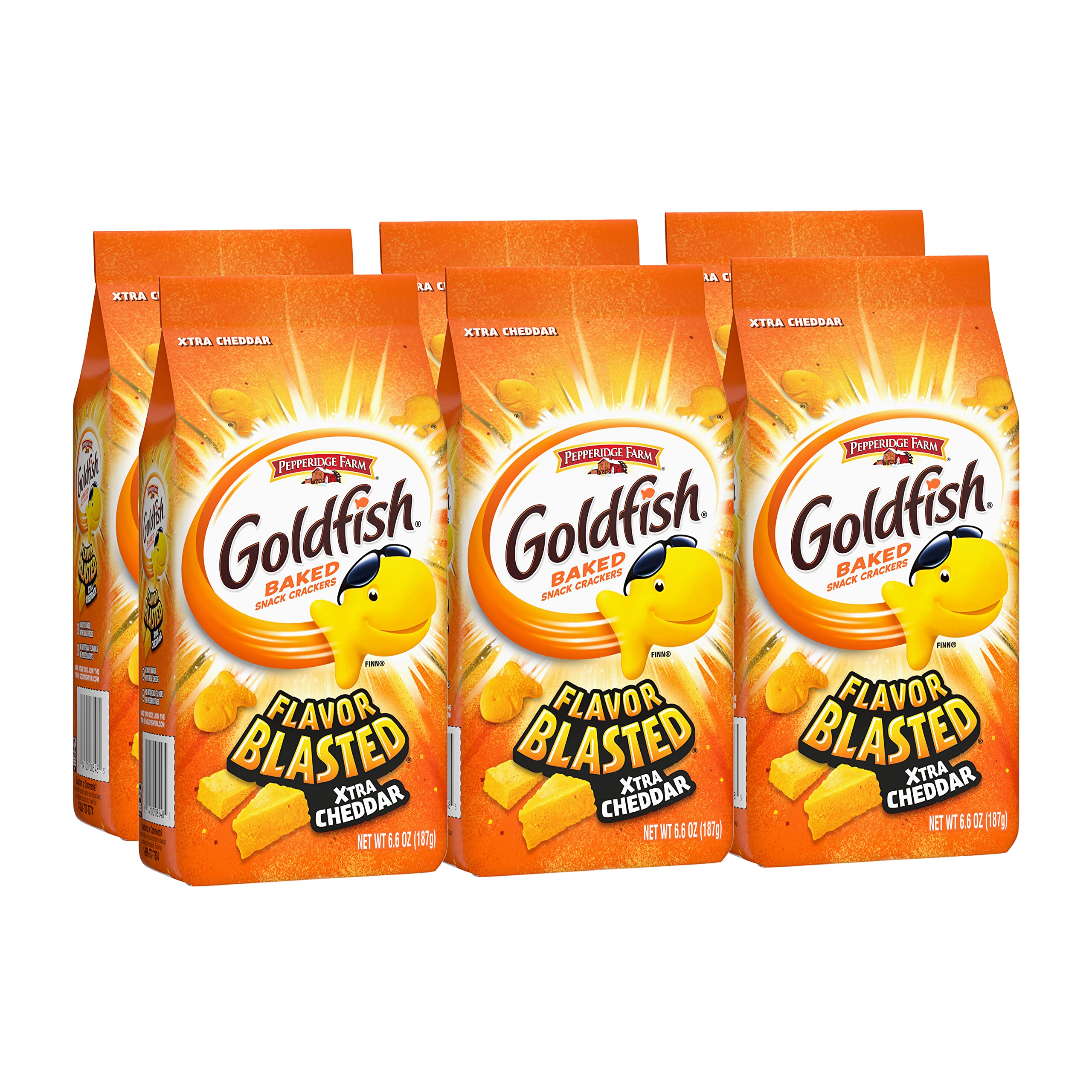 6 Bags Of Goldfish Baked Cheese Trio Crackers 200g Each - Free Shipping |  eBay